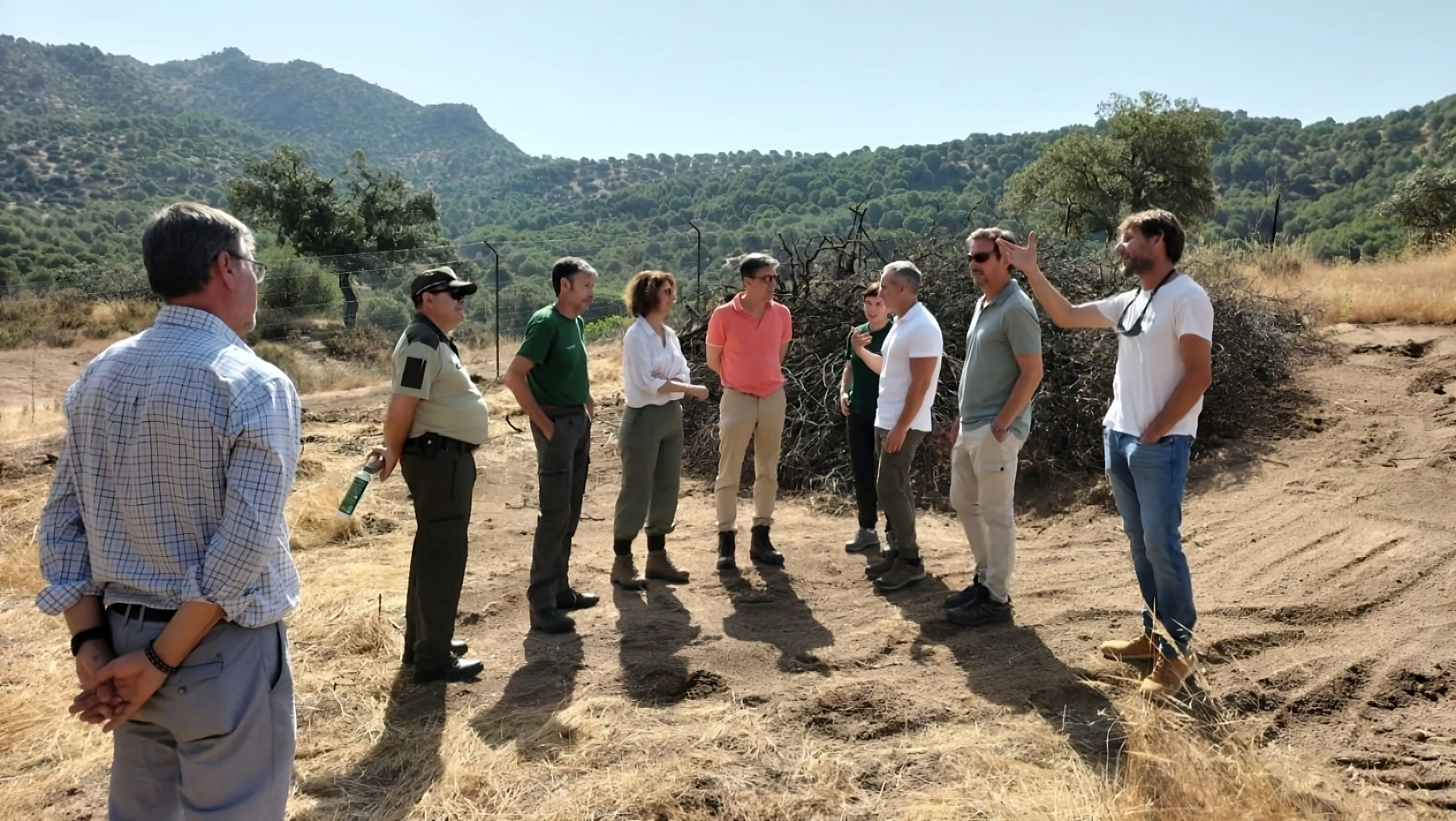 Trabajos de mejora ambiental en el Parque Sierra de Cardeña y Montoro. Foto: Junta de Andalucía