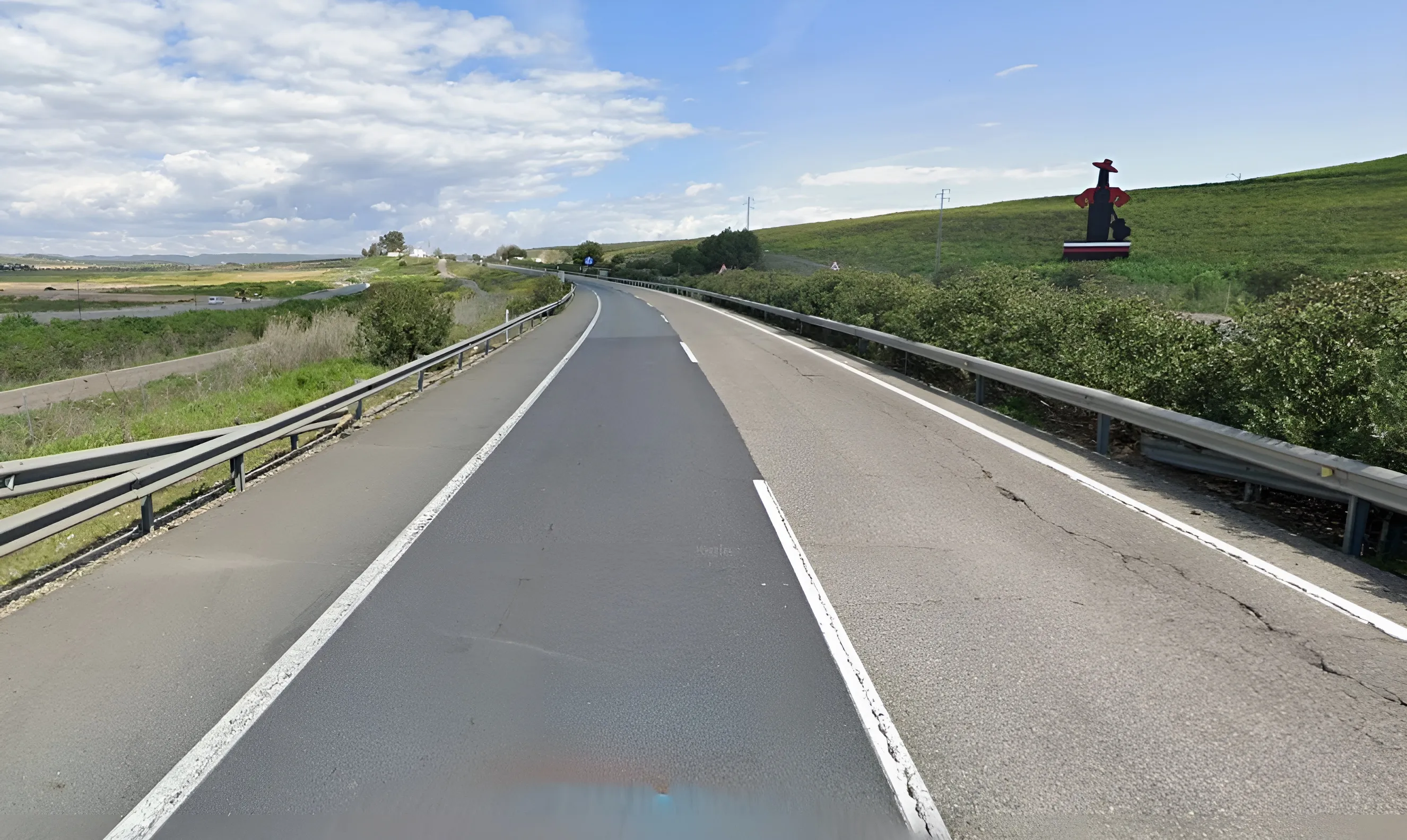 Autovía A4 a su paso por Villafranca de Córdoba