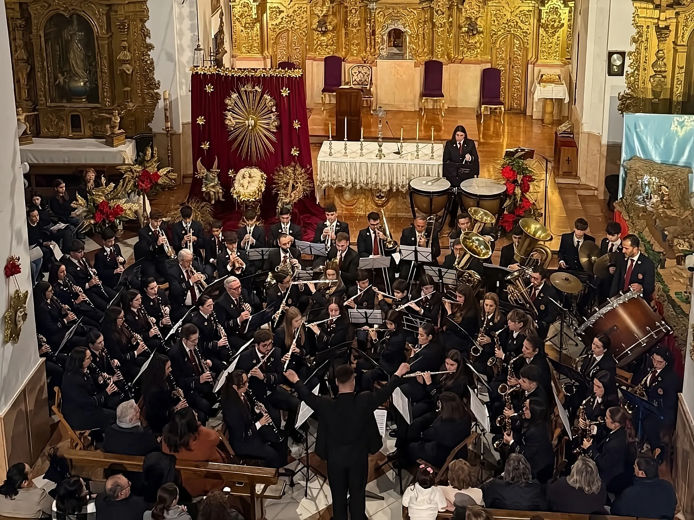 La AMC Juan Mohedano de Montoro durante el concierto. Foto: Ayuntamiento de Montoro