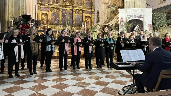 La coral de la AMC Pedro Lavirgen durante el concierto de fin de año La coral de la AMC Pedro Lavirgen durante el concierto de fin de año