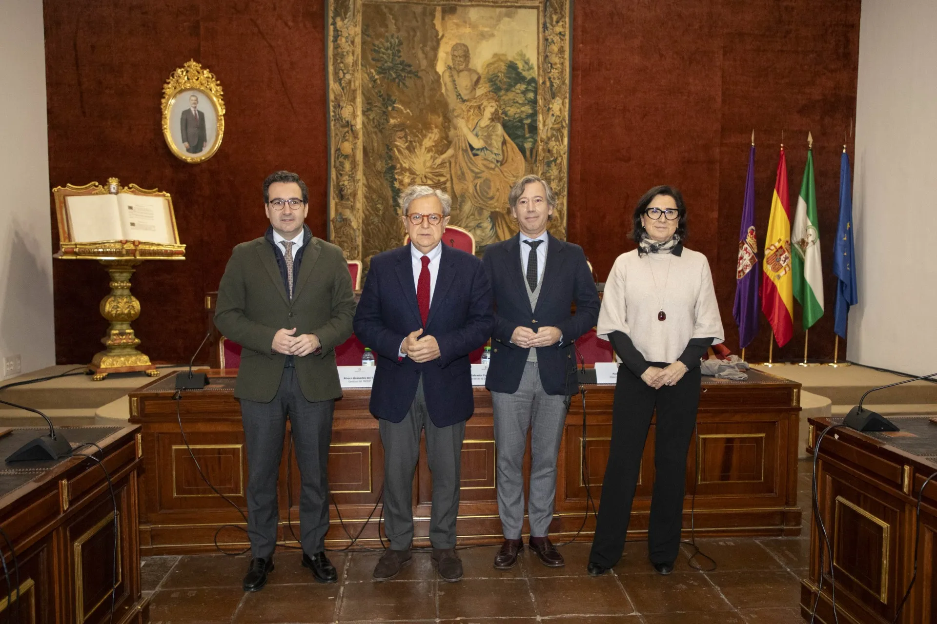 Presentación del Programa I+D Talent en el IMIBIC de Córdoba, iniciativa conjunta de la Diputación y el instituto para impulsar la investigación biomédica y generar 14 oportunidades laborales