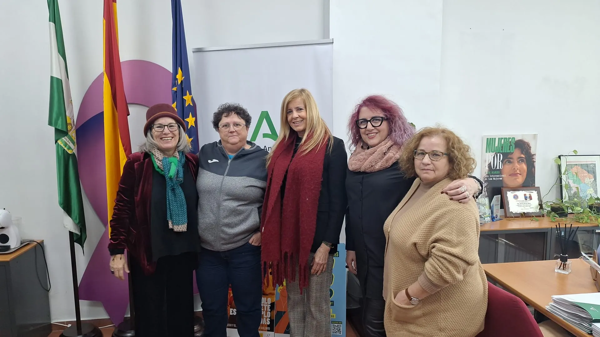Representantes del movimiento asociativo de mujeres durante la mesa de trabajo del Consejo Andaluz de Participación de las Mujeres en la provincia de Córdoba