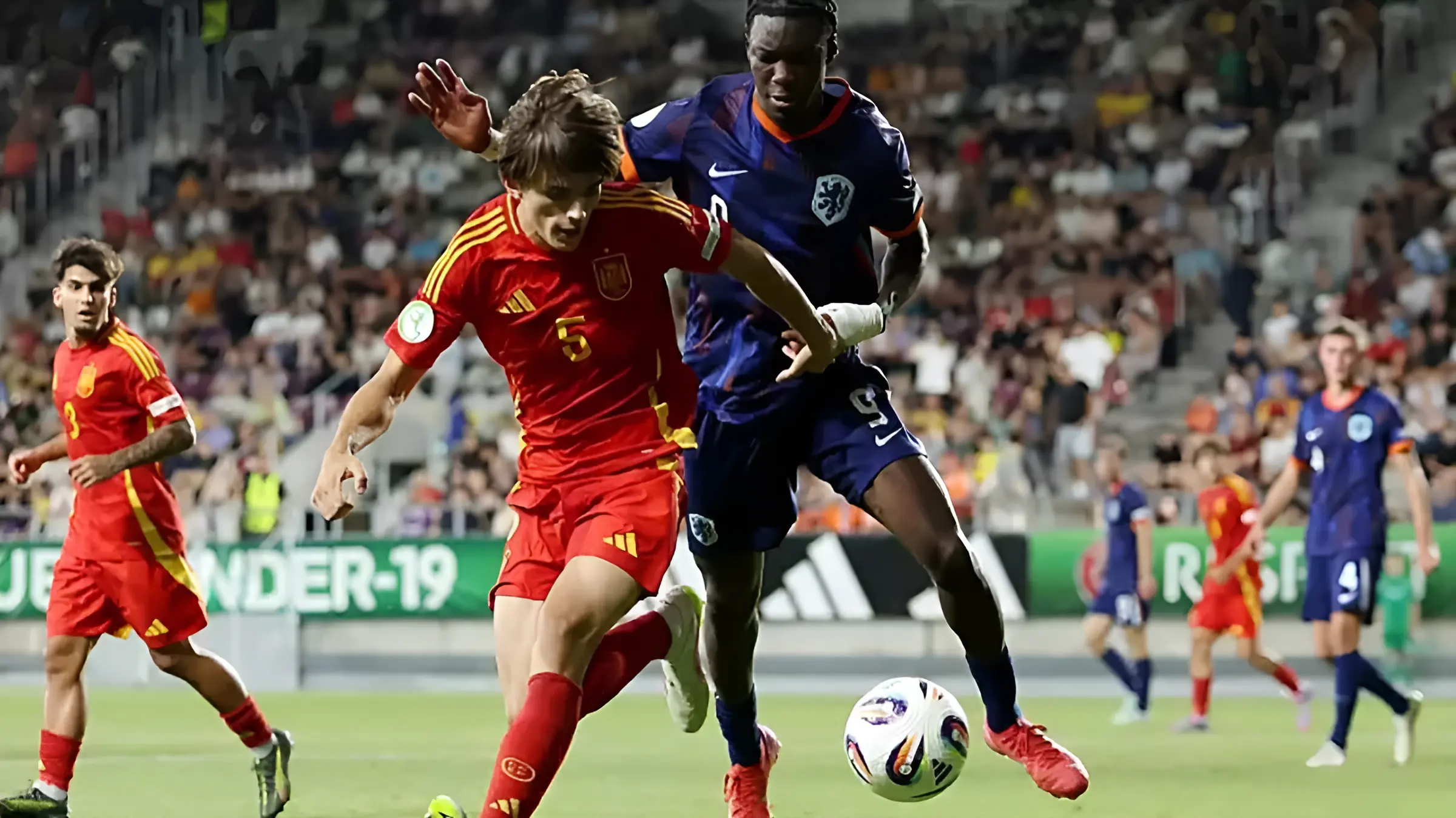 Andres Cuenca, durante la final del europeo sub-19. Foto: RFEF