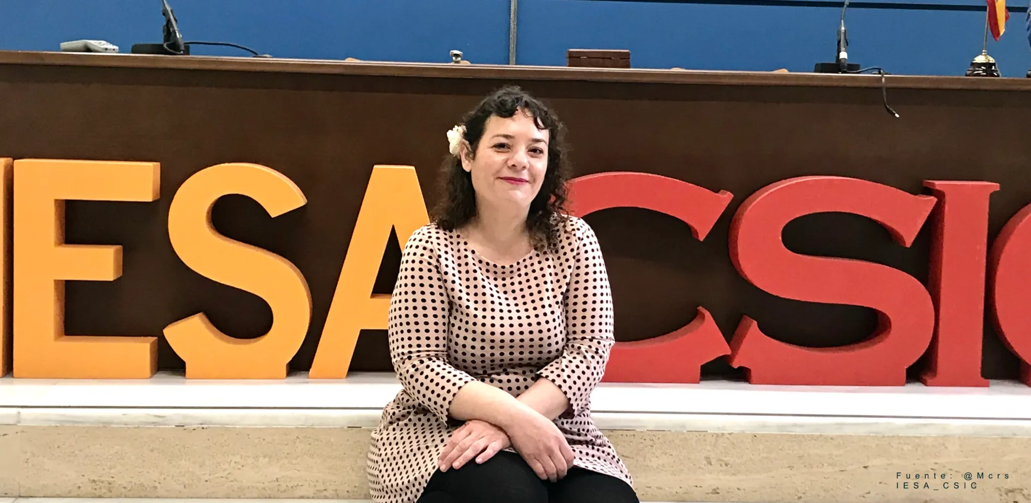 Mari Carmen Abril, en una fotografía tomada cuando trabajaba en IESA-CSIC