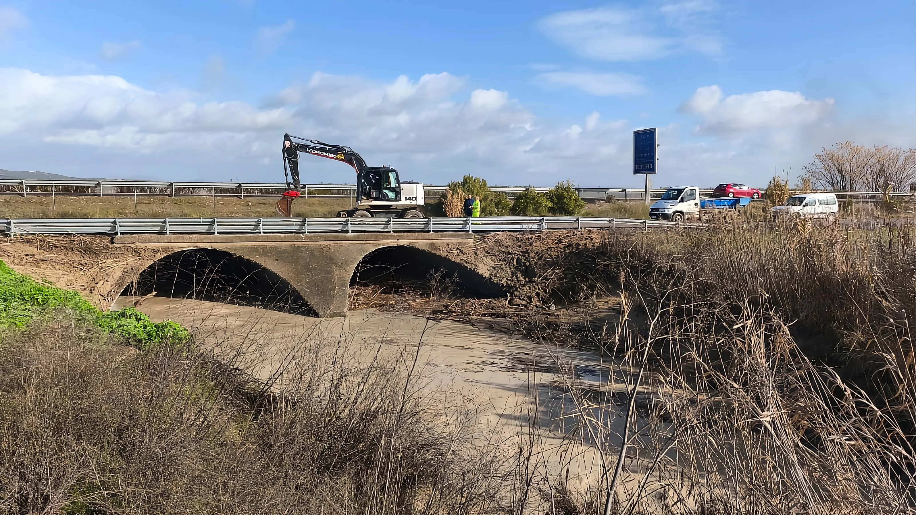 Estado del Arroyo del Cañetejo a su paso por Villa del Río tras las últimas lluvias Estado del Arroyo del Cañetejo a su paso por Villa del Río tras las últimas lluvias