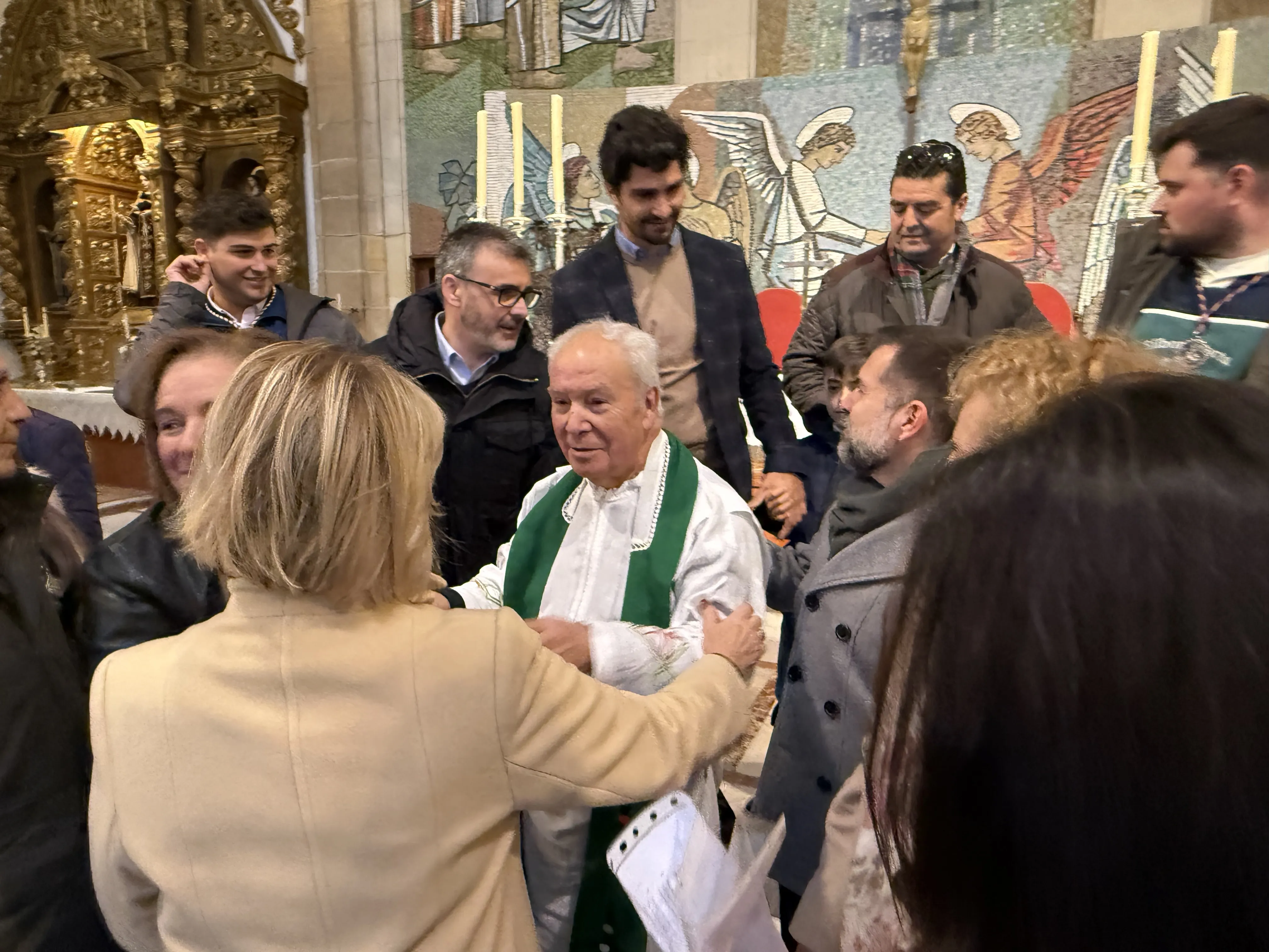 Homenaje al párroco Manuel Tirado