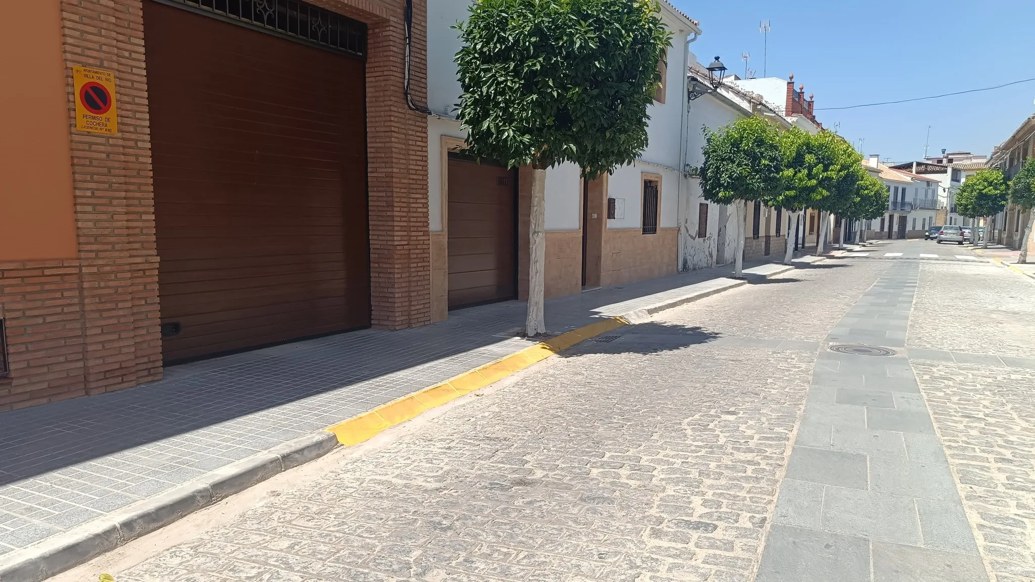 Estado de una de las calles tras las obras del PROFEA. Foto: Ayuntamiento de Villa del Río