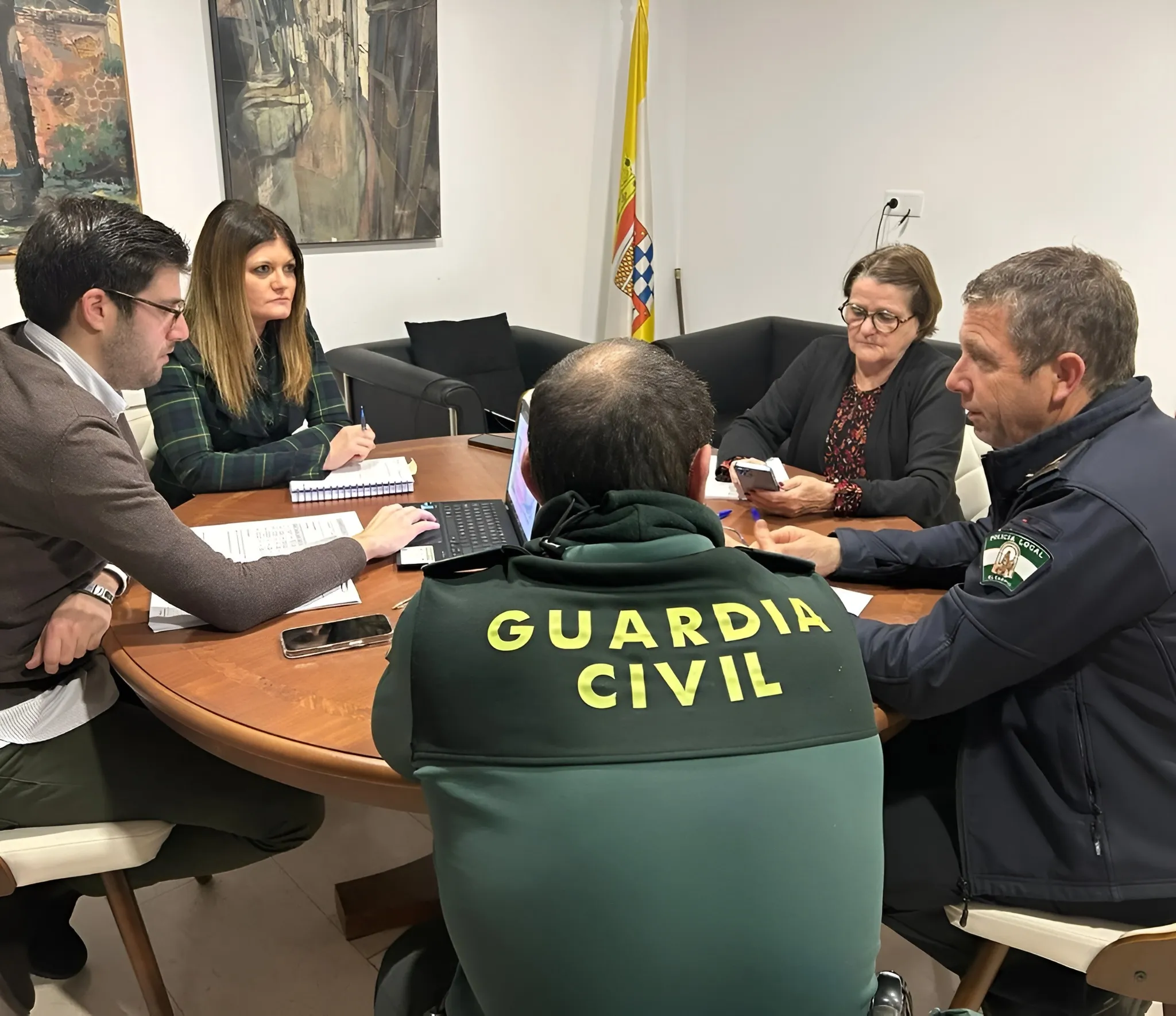 Reunión de seguridad en el Ayuntamiento de El Carpio Reunión de seguridad en el Ayuntamiento de El Carpio