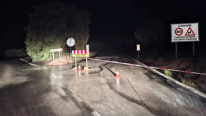 Estado de la carretera CO-7207 en Priego de Córdoba
