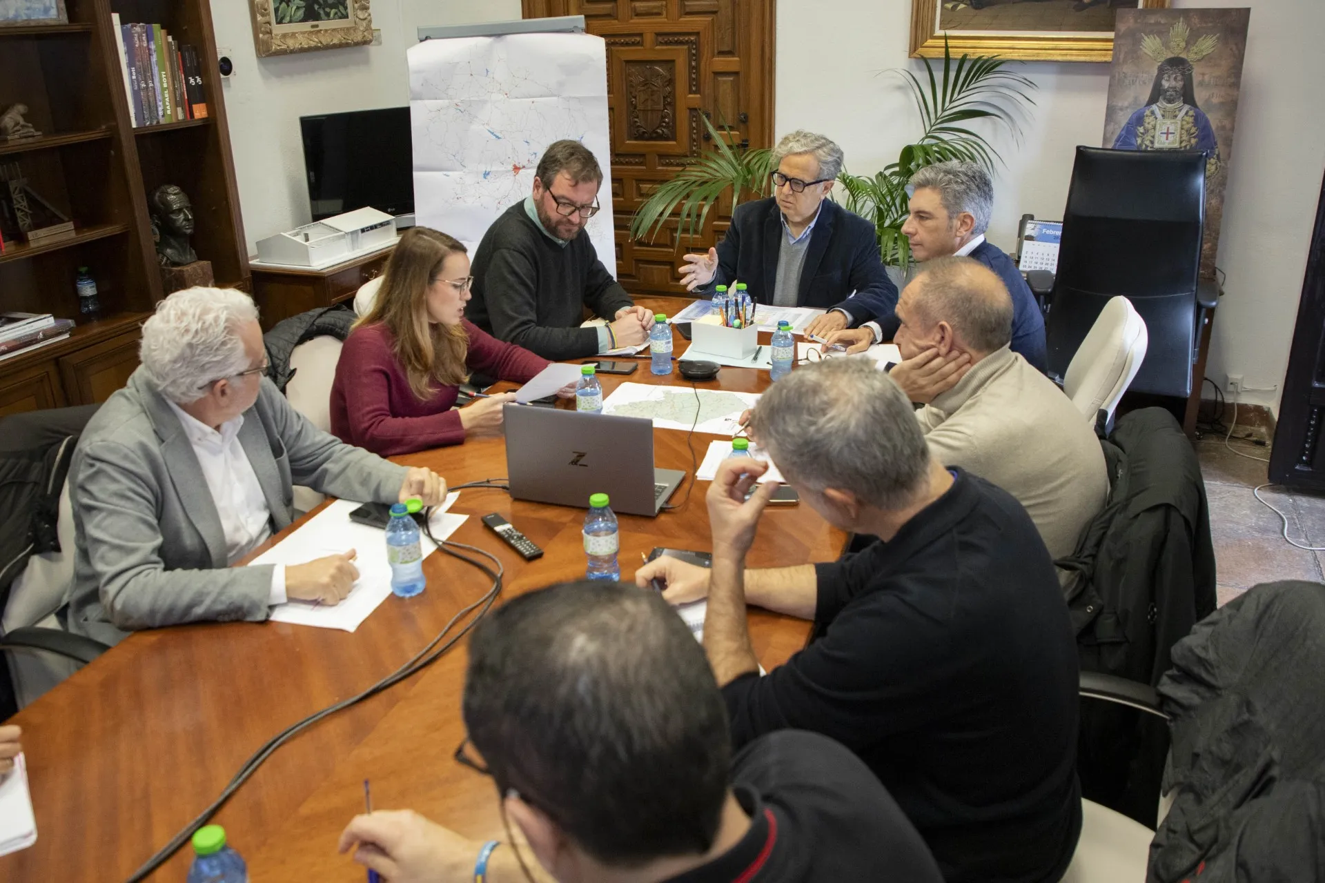 Reunión del comité de emergencias de la Diputación de Córdoba. Foto: Diputación de Córdoba