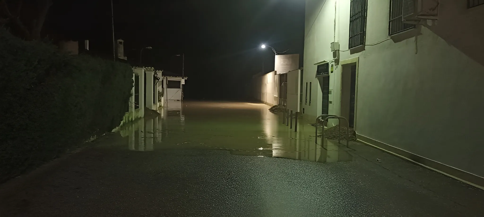 La crecida del Guadalquivir en Villa del Río llegó a las zonas colindantes. Foto: Ayto. Villa del Río