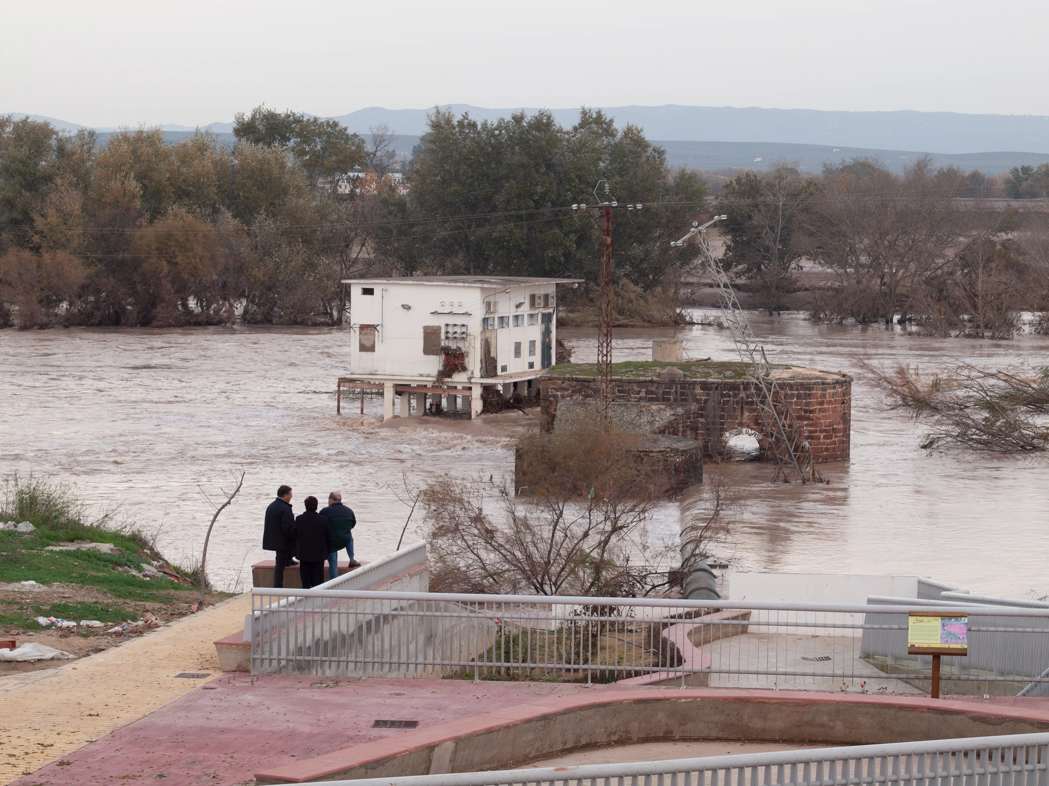 Villa del Río, año 2010. Ribera a su paso por la Aceña. Foto: Óscar H. Falagán
