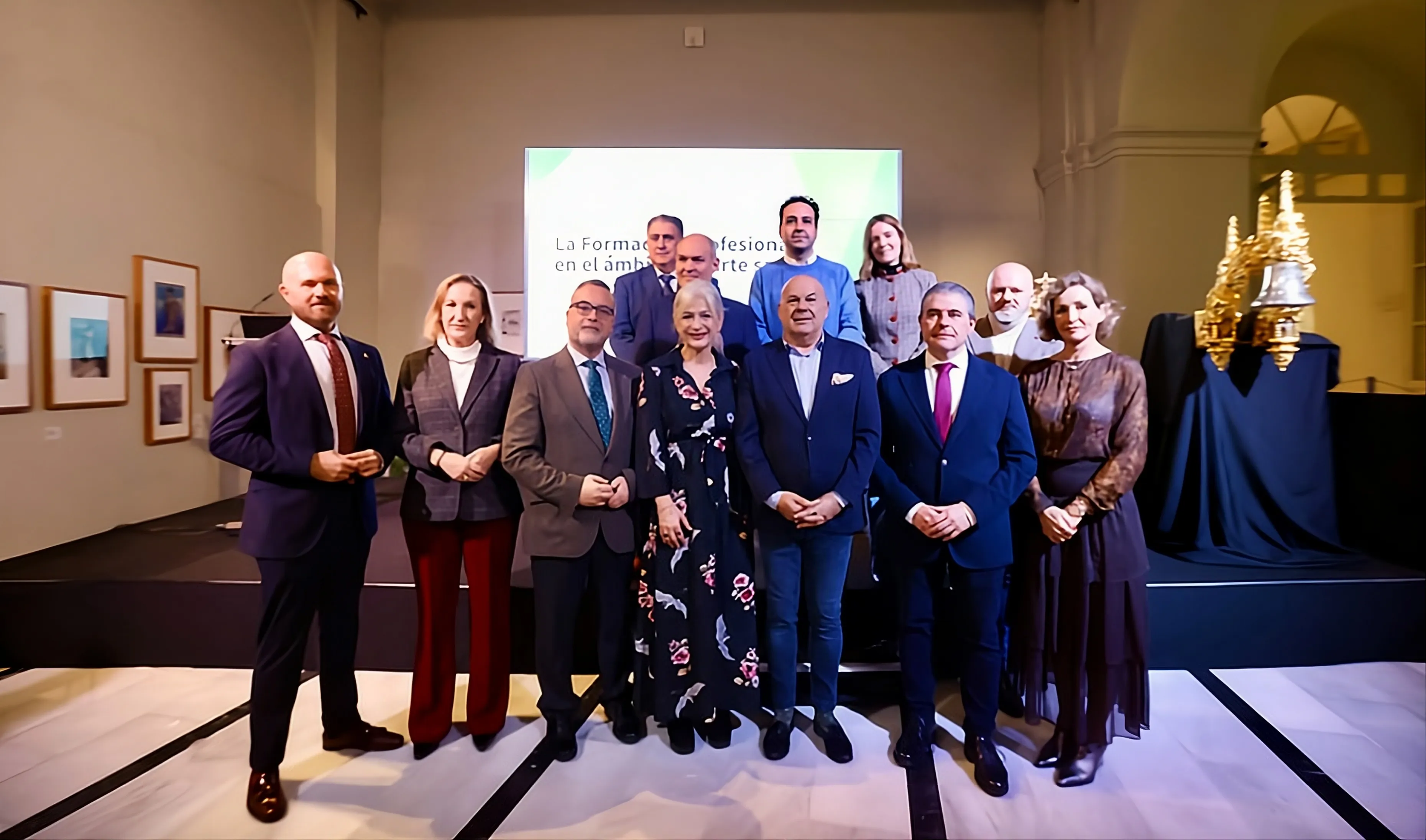 La consejera de Cultura, Patricia del Pozo, en la apertura de la jornada 'FP en el ámbito del Arte Sacro' en Sevilla.