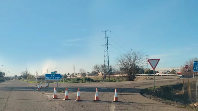 La salida hacia Madrid estará cortada durante varías jornadas