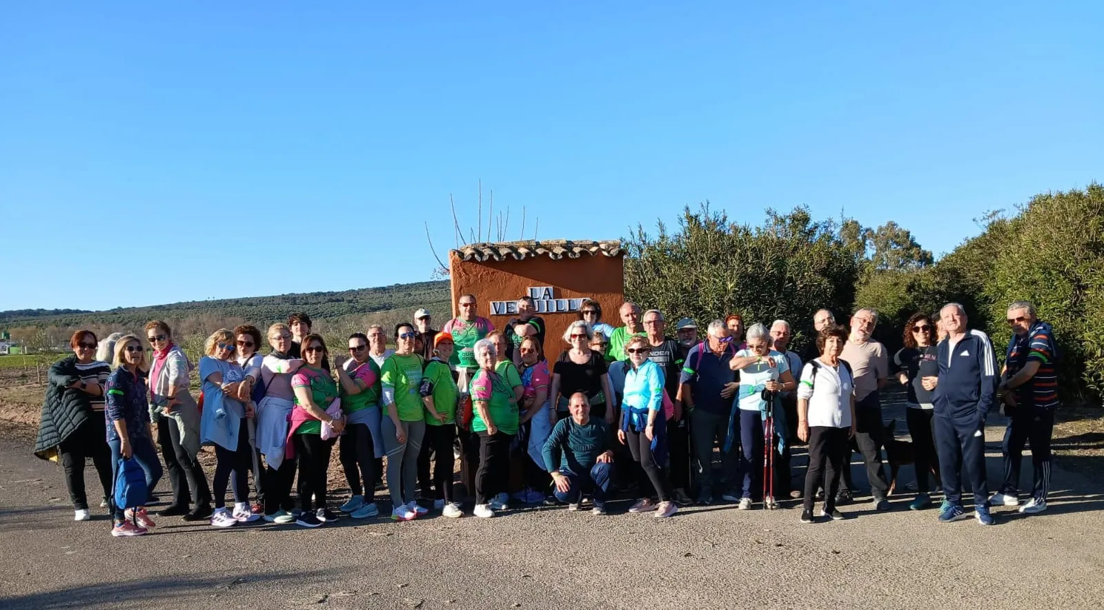 Grupo de personas que se unen para hacer caminatas para mejorar su salud
