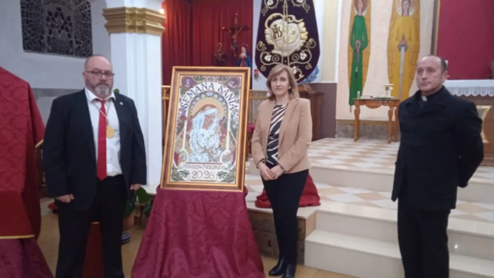 Presentación del Cartel de Semana Santa de Peñarroya-Pueblonuevo. Foto: Ayuntamiento de Peñarroya-Pueblonuevo