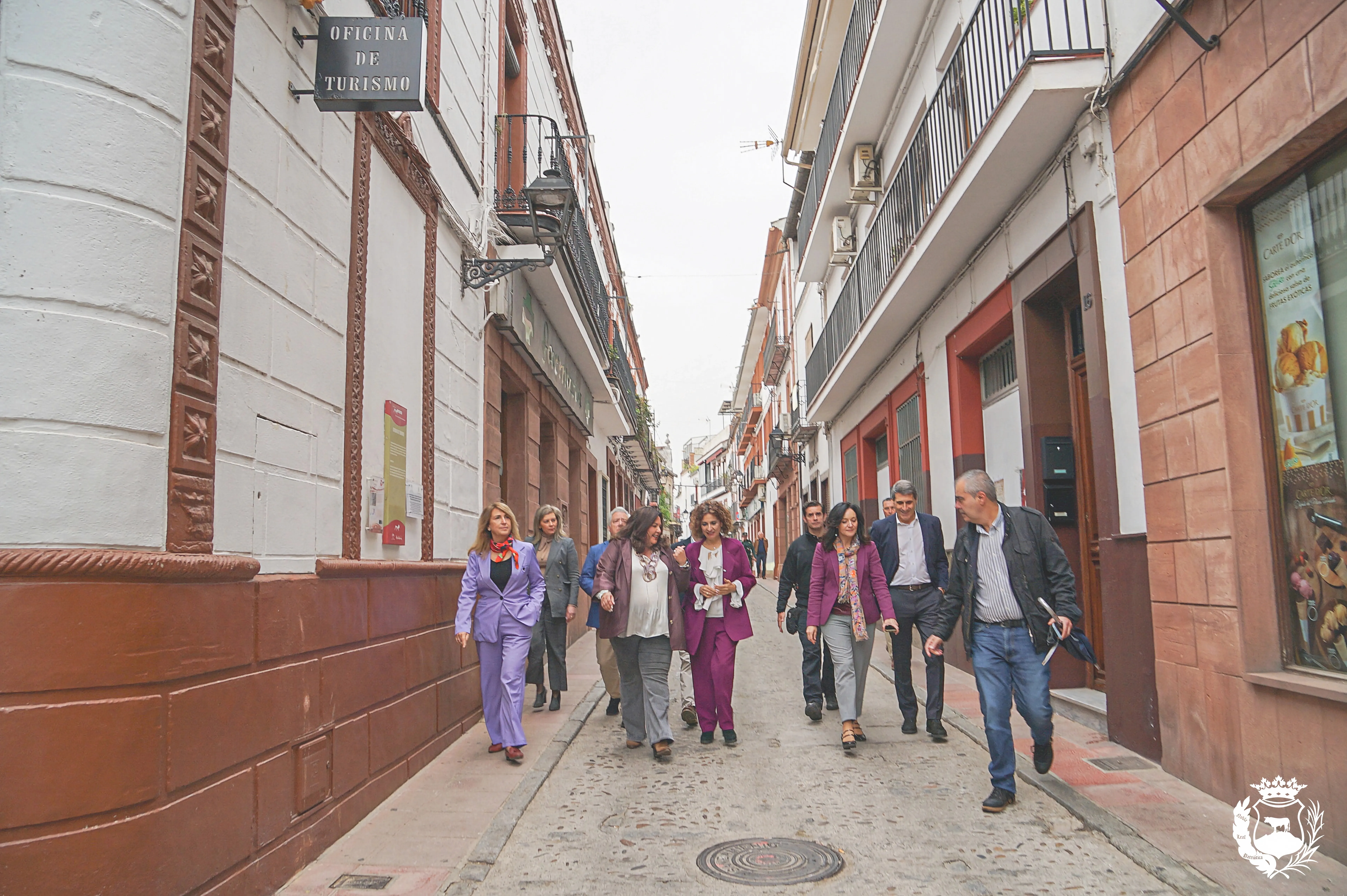 Momento de la visita de la vicepresidenta del gobierno María Jesús Montero a Montoro. Foto: Ayuntamiento de Montoro