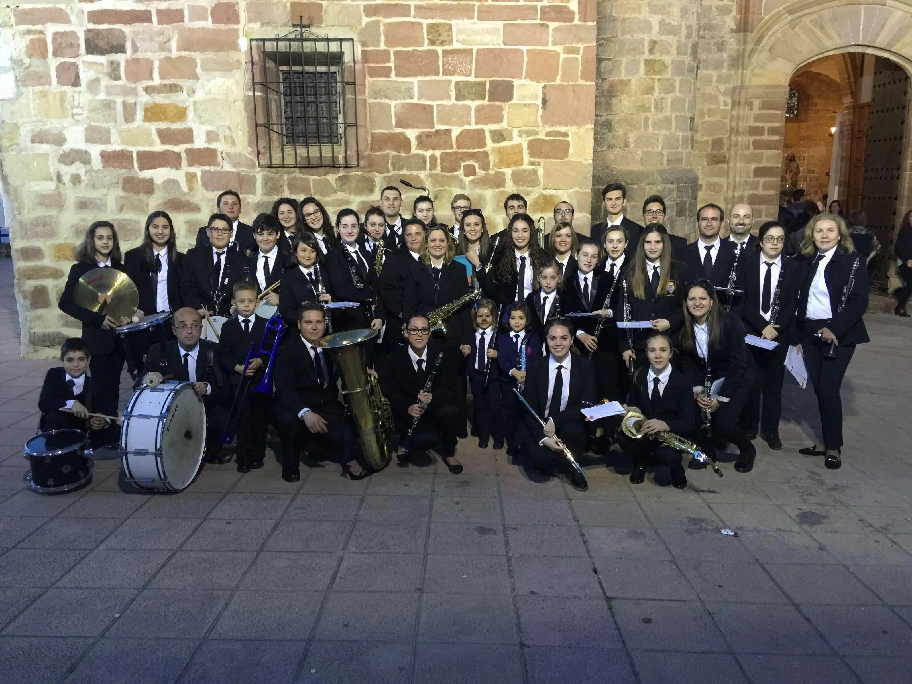 Formación de la Banda Sinfónica de Adamuz. Foto: Banda Sinfónica de Adamuz
