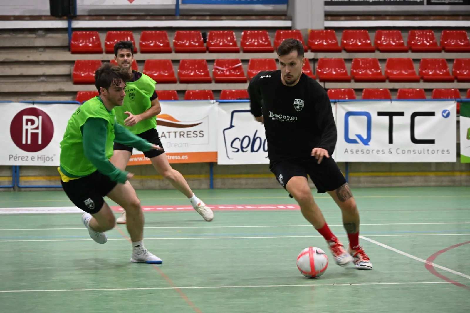 Sesión de entrenamiento del Villa del Río Futsal