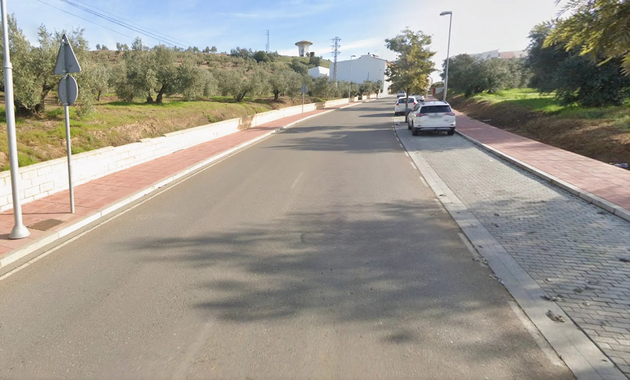 Senda Golosilla, calle aledaña al centro de salud de Montoro