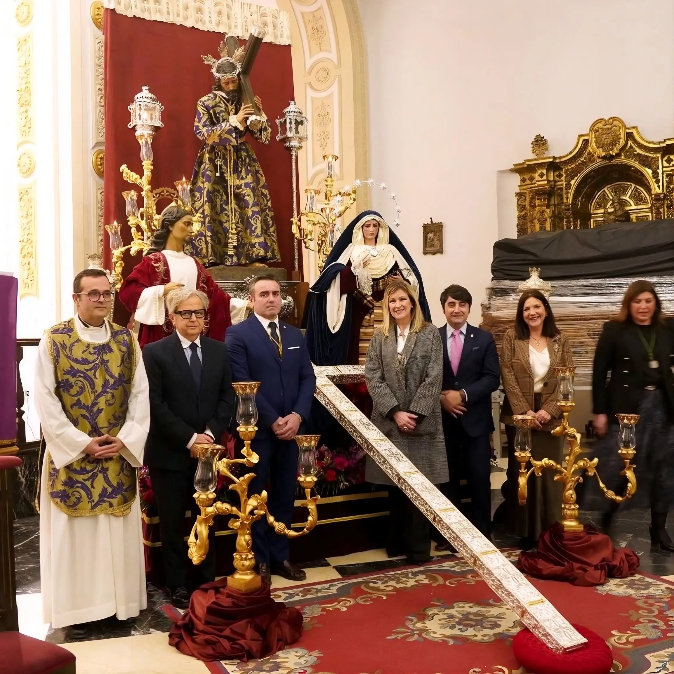 Bujalance presenta la restauración de la Cruz de Nuestro Padre Jesús, una obra de 1677 financiada por la Diputación de Córdoba con más de 15.000 euros.