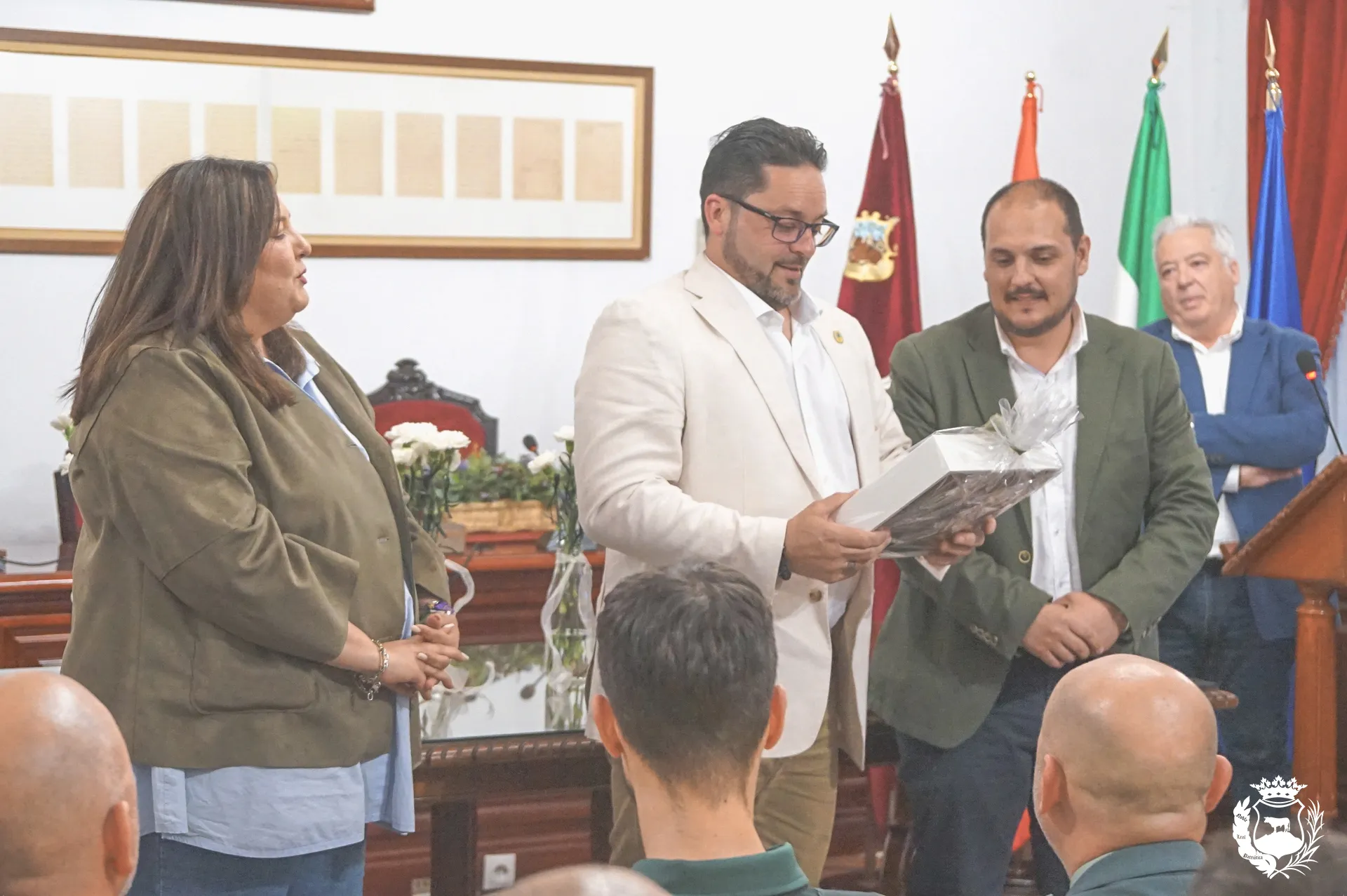 Gonzalo, conocido en Adamuz por ser el cuponero del pueblo, fue uno de los homenajeados. Foto: Ayuntamiento de Montoro
