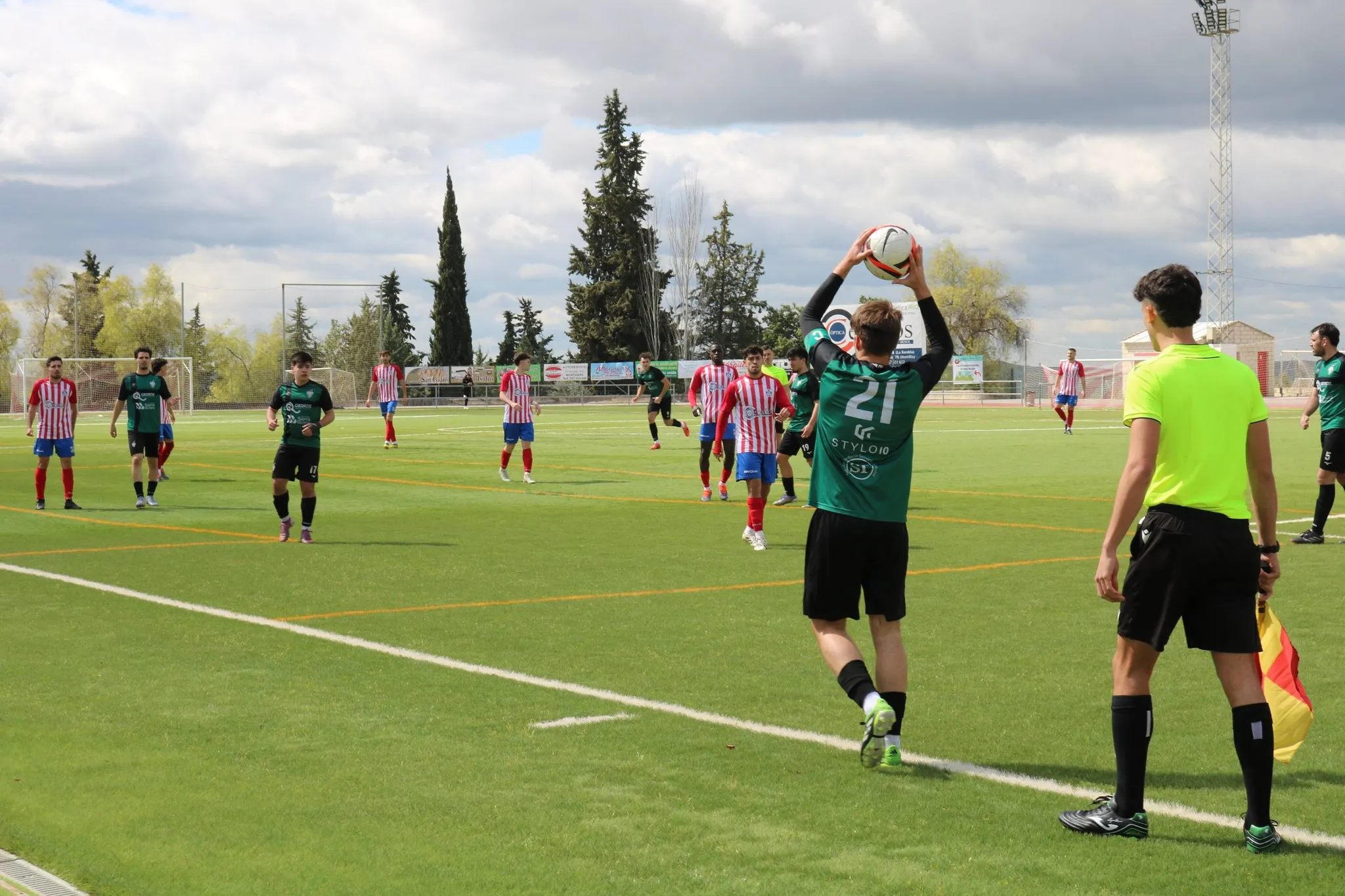 Lance de juego del último partido de la A.D. Bujalance F.B.