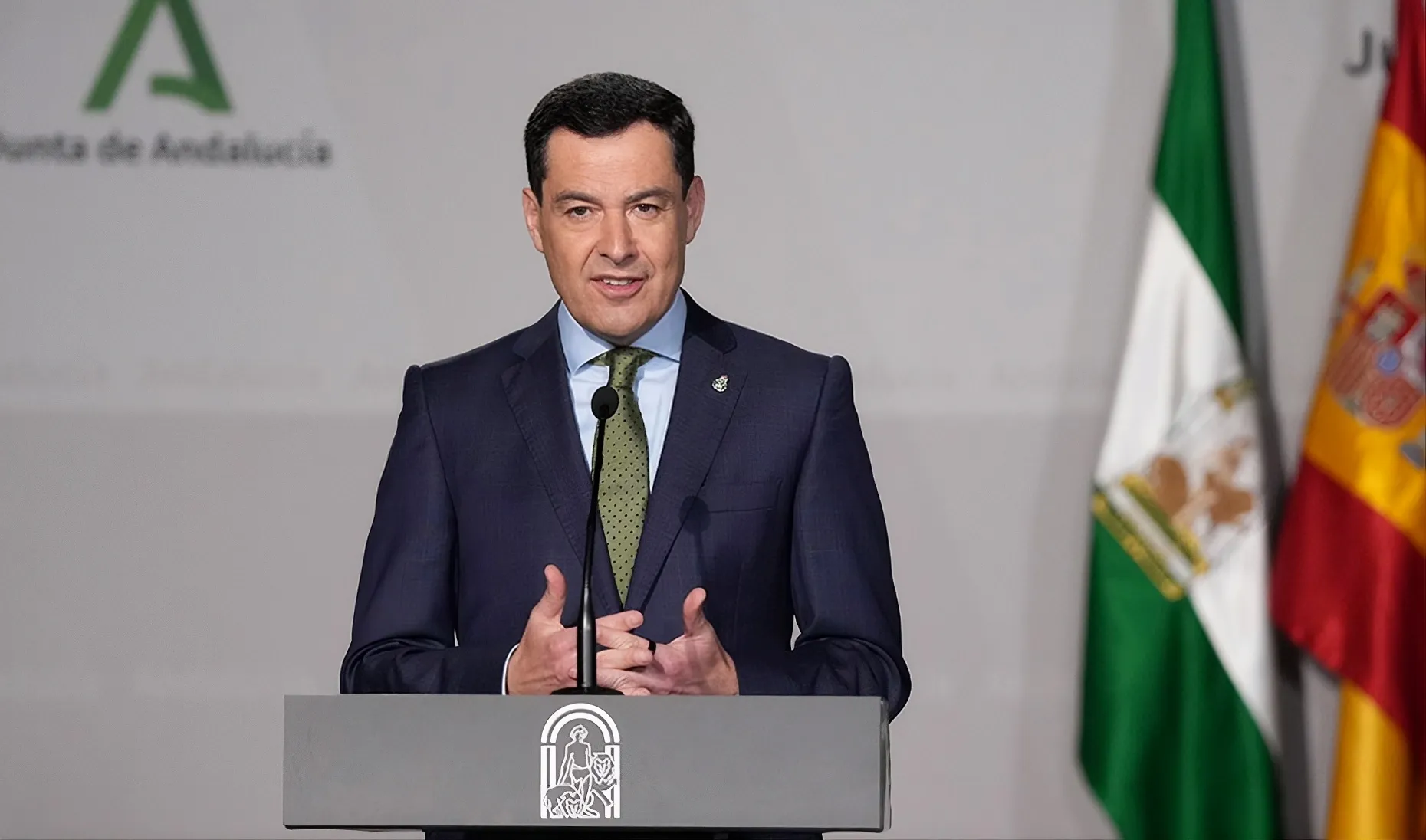 Juanma Moreno disuelve las cortes y convoca elecciones para el Parlamento de Andalucía el próximo 17 de mayo. Foto: Junta de Andalucía