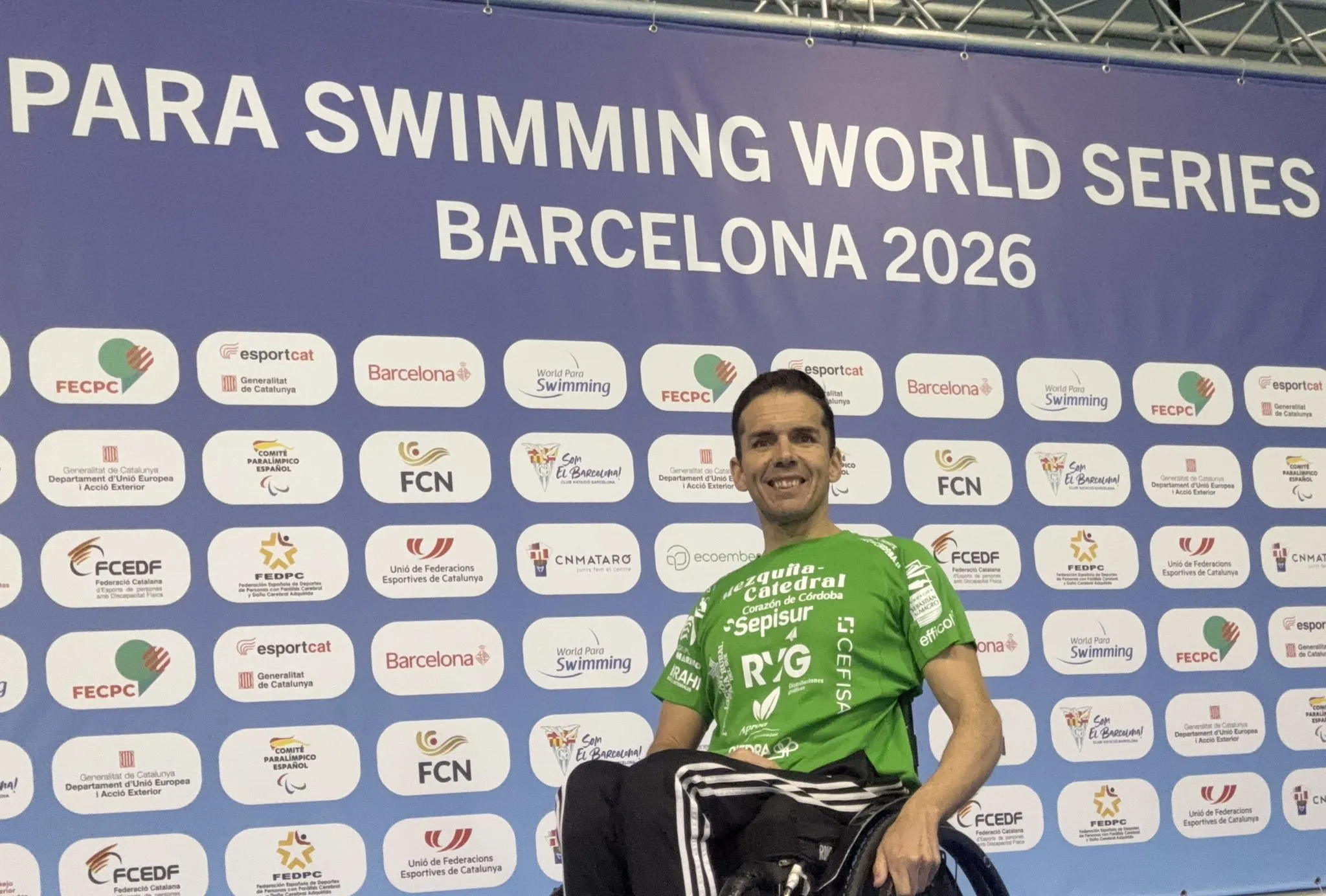 El bujalanceño Paco Salinas en las Series Mundiales de Natación Paralímpica