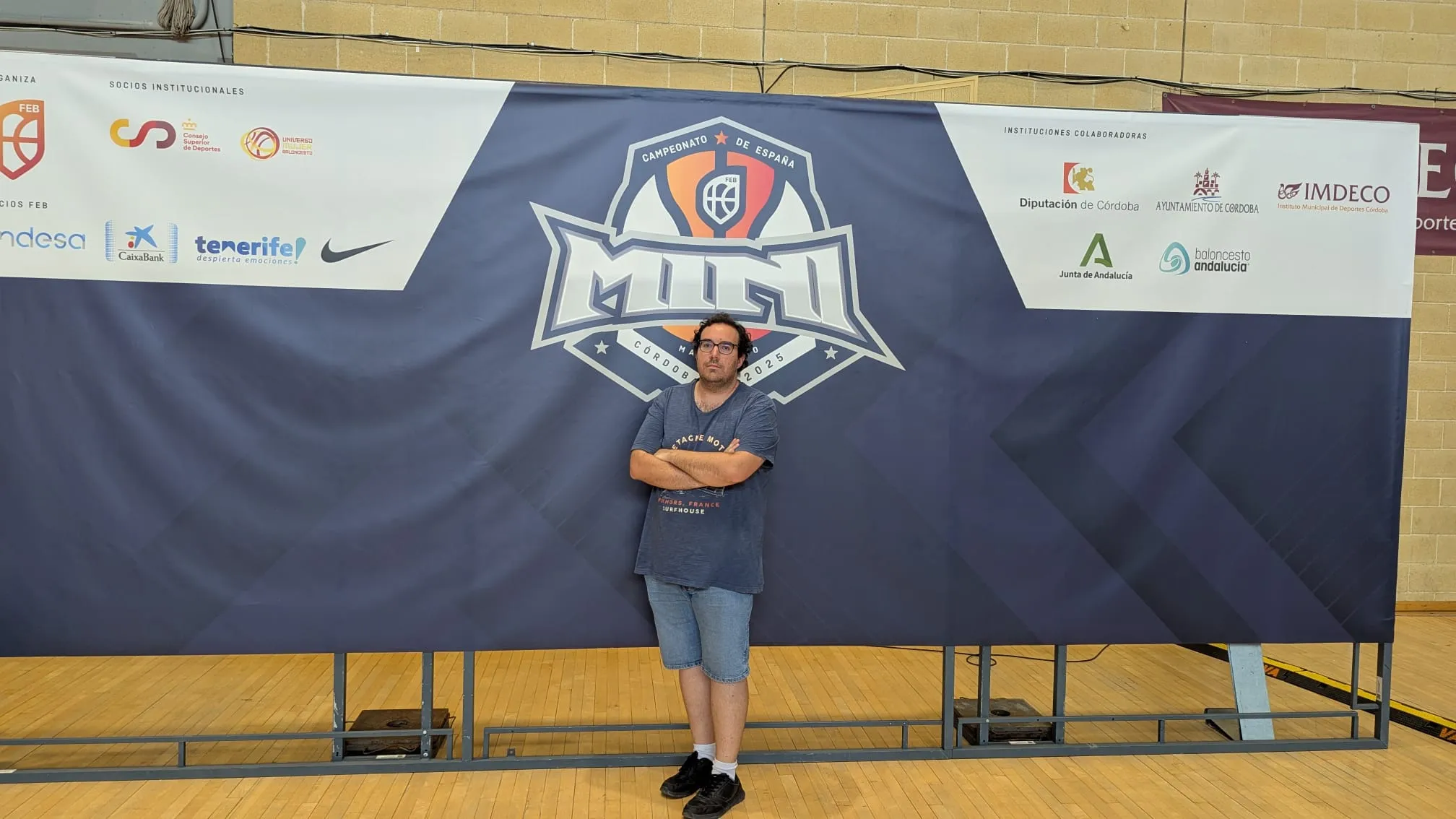 Francis Castilla, en el Campeonato de España de Minibasket.