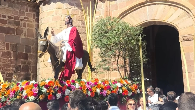 Jesús en su Entrada Triunfal en Jerusalén, procesión de Adamuz