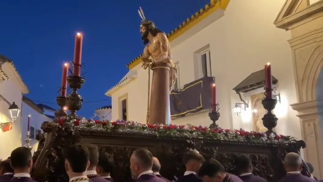Ntro. Padre Jesús Amarrado a la Columna. Foto: Beconet TV