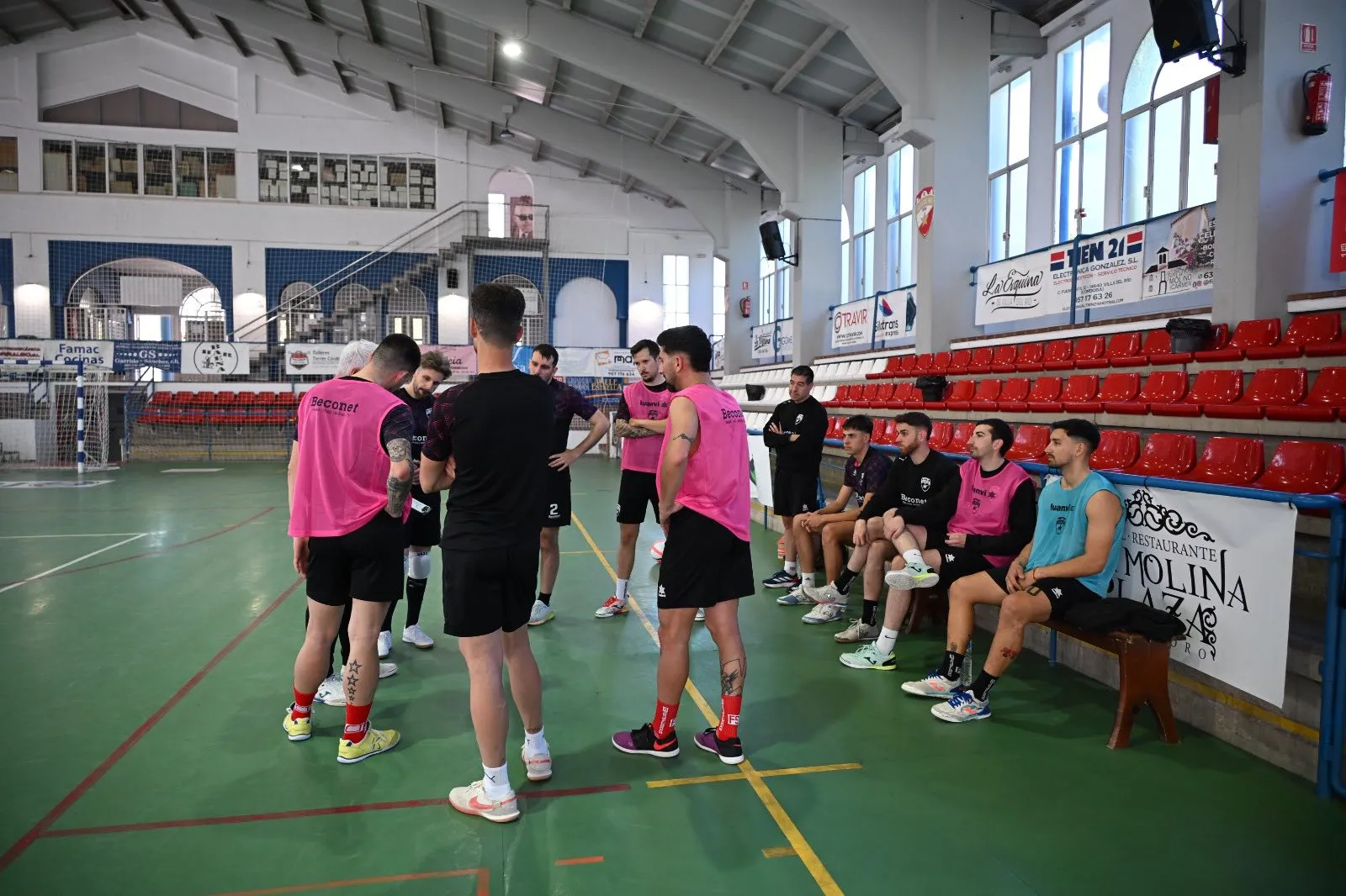 Sesión de entrenamiento del Villa del Río Futsal.