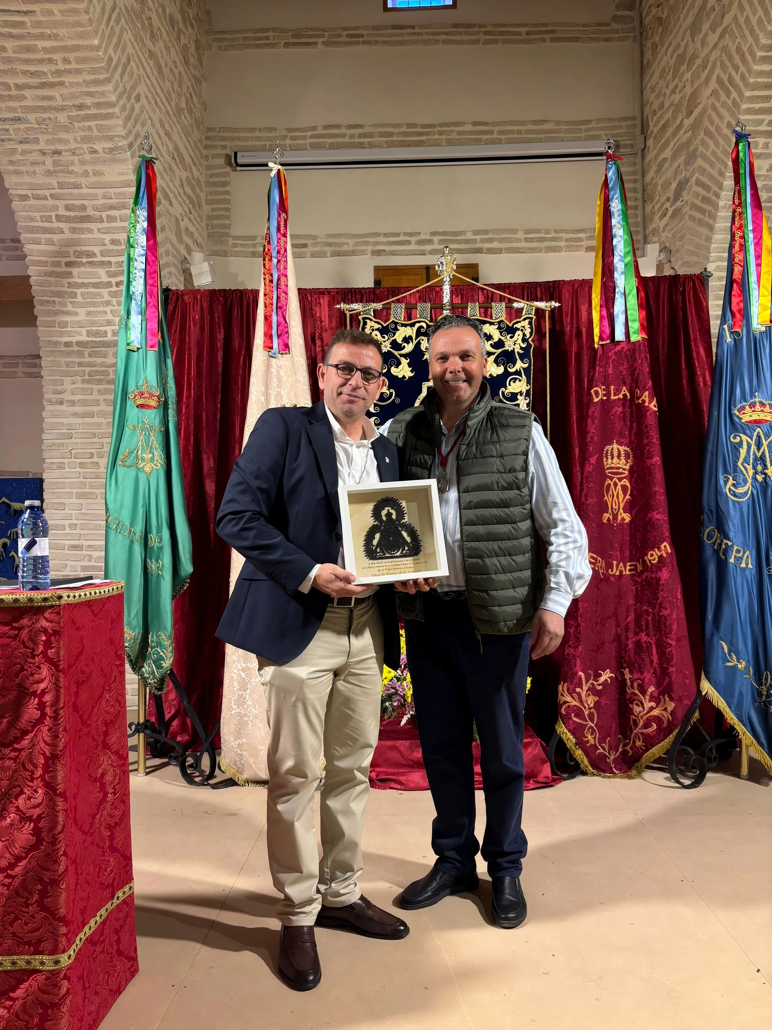 Adolfo Santiago Espinosa fue el encargado de dar el pregón de la Romería de la Virgen de la Cabeza en Lopera