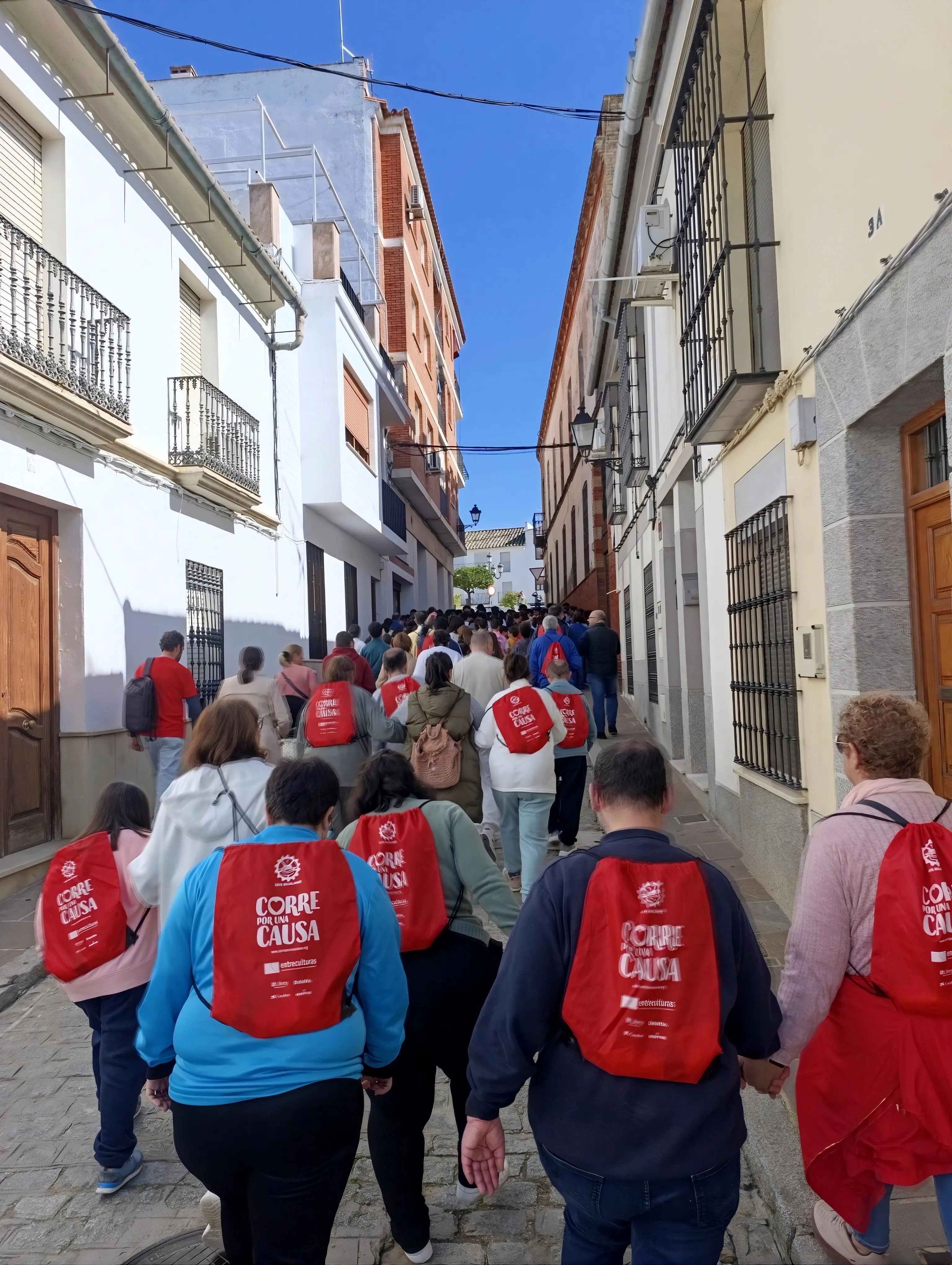 Alumnado y acompañantes participan en actividades educativas y talleres inclusivos para fomentar hábitos de vida saludables.