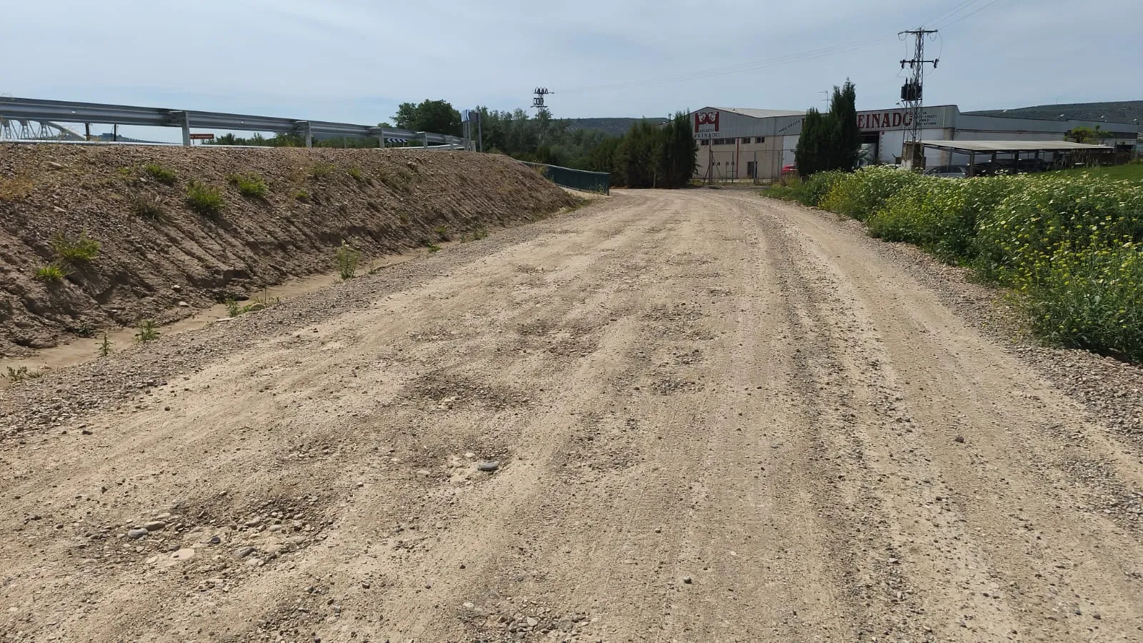 Camino rural del término de Villa del Río, objeto de las actuaciones de mejora solicitadas