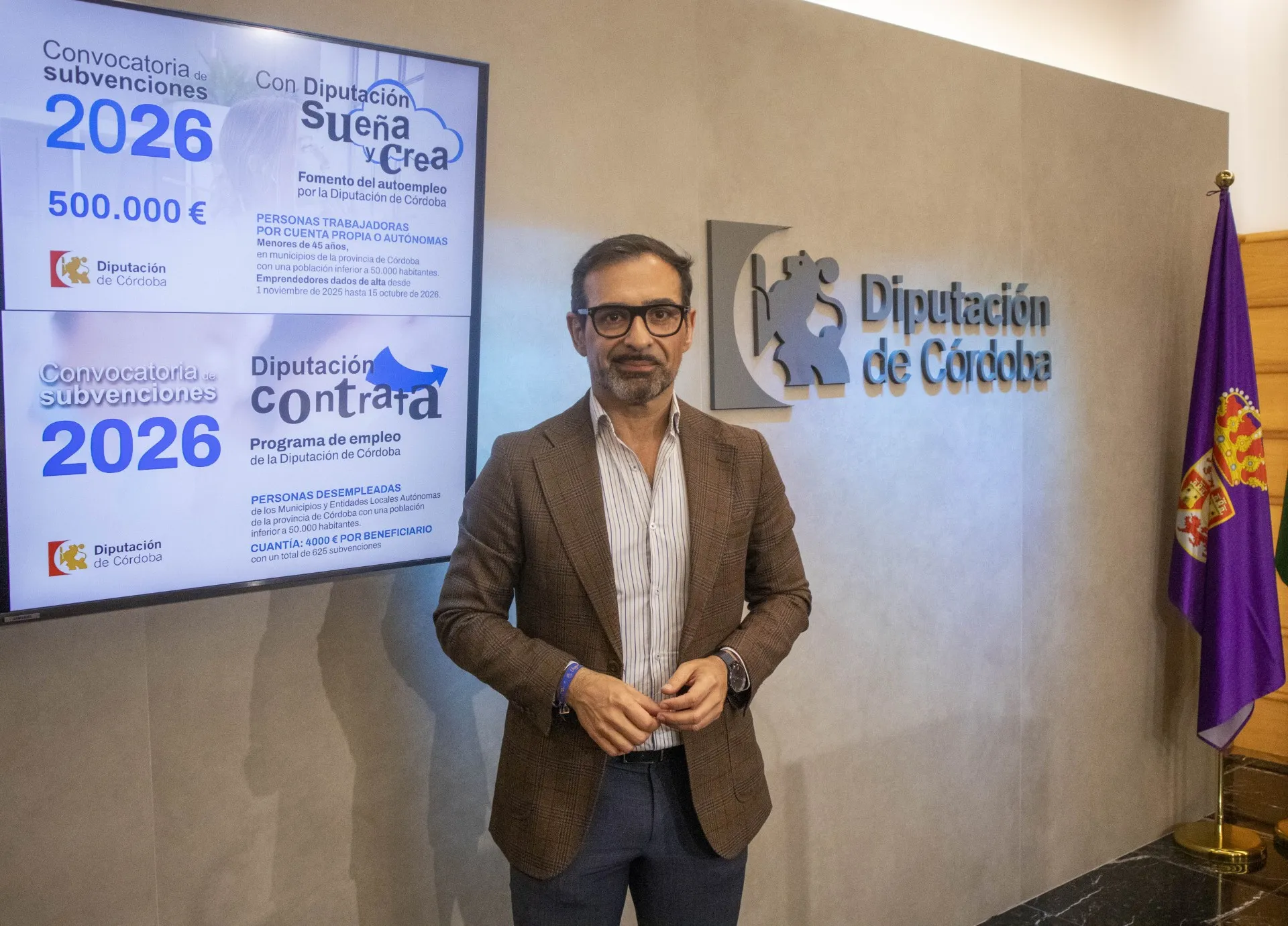 Felix Romero, delegado de desarrollo económico, promoción y empleo de la Diputación de Córdoba