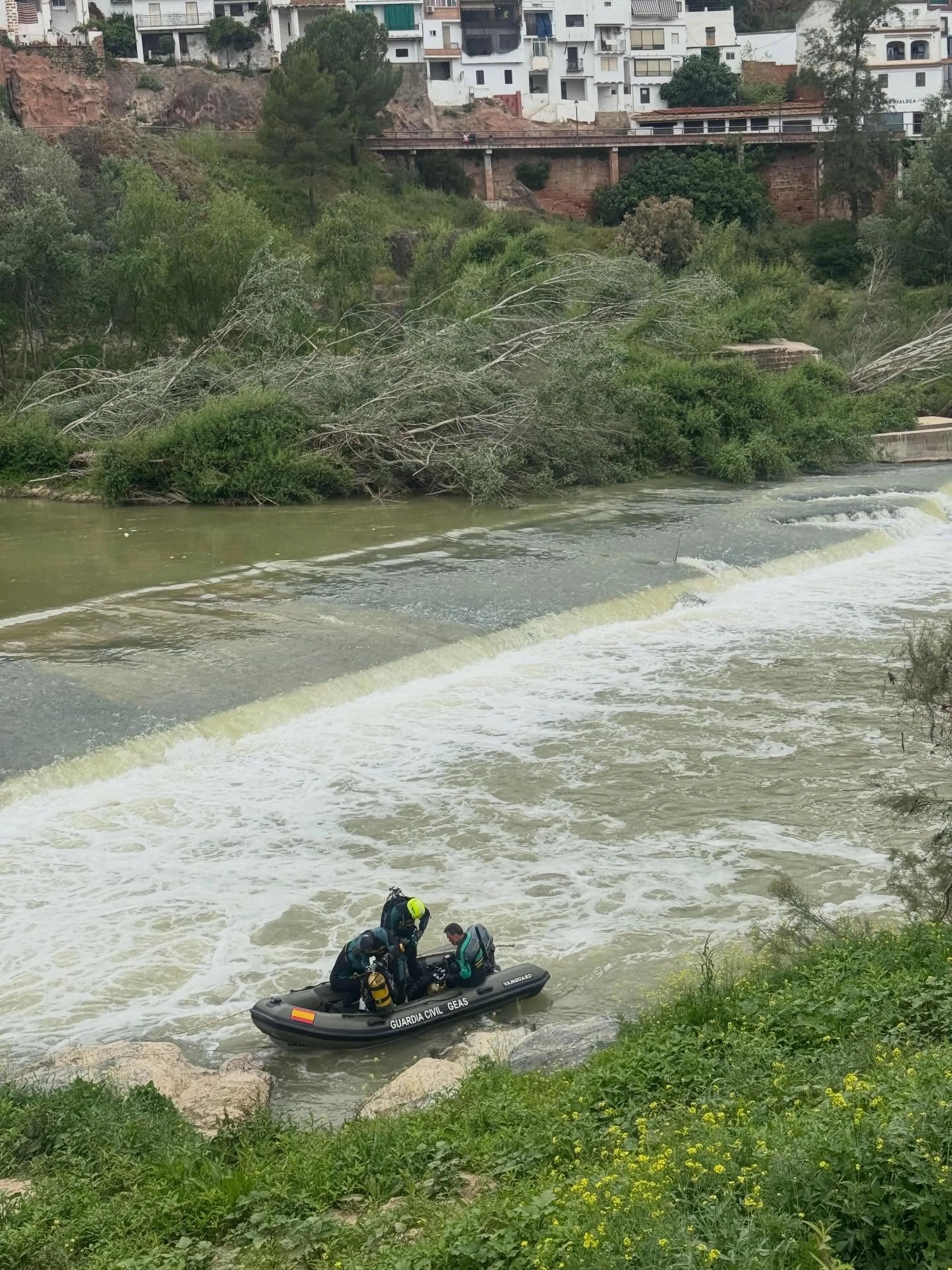 Operativo de la Guardia Civil en el entorno del Guadalquivir a su paso por Montoro