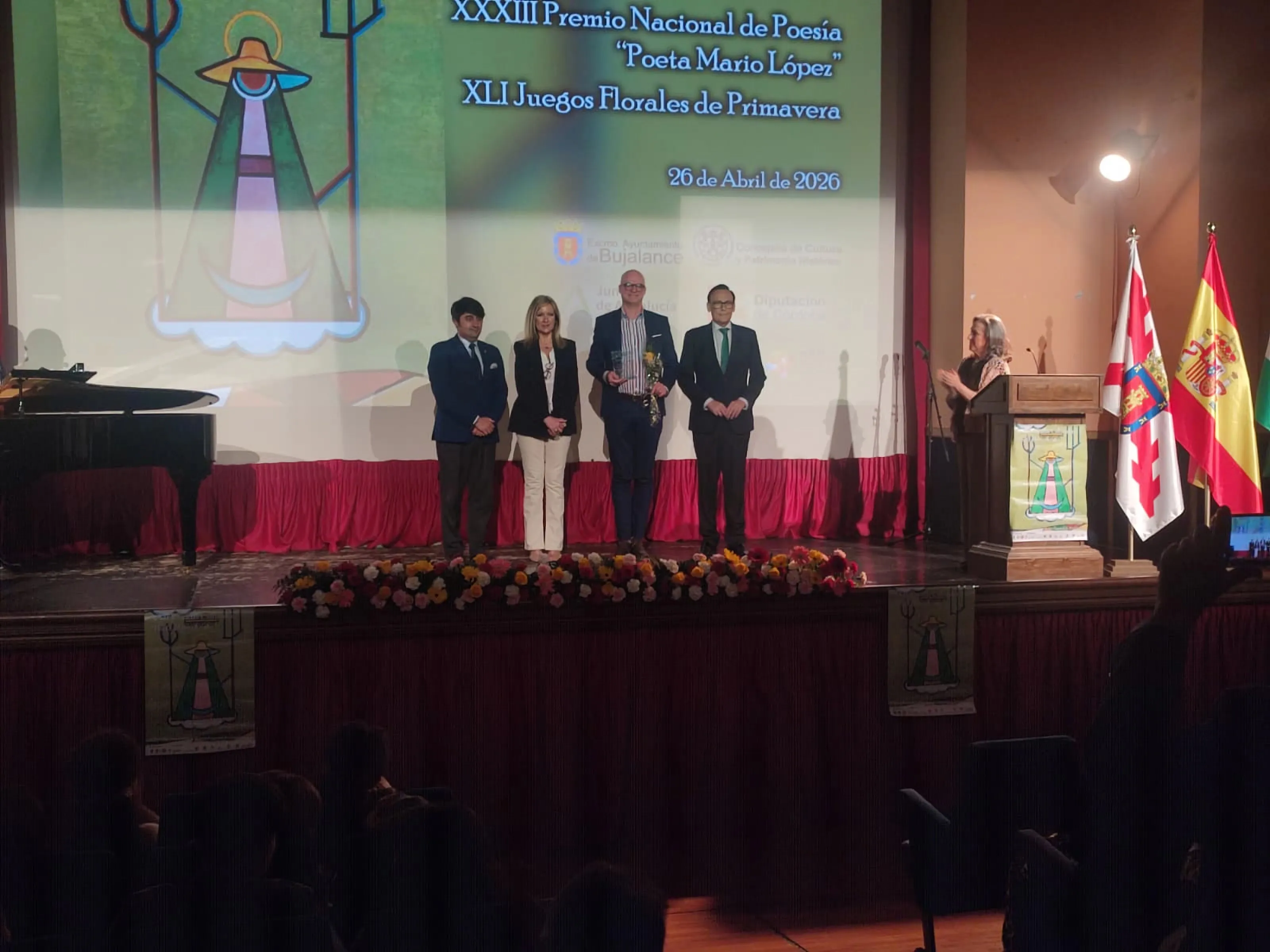 Manuel Alejandro del Rosario Urbín gana el 33º Premio Nacional de Poesía Mario López en Bujalance