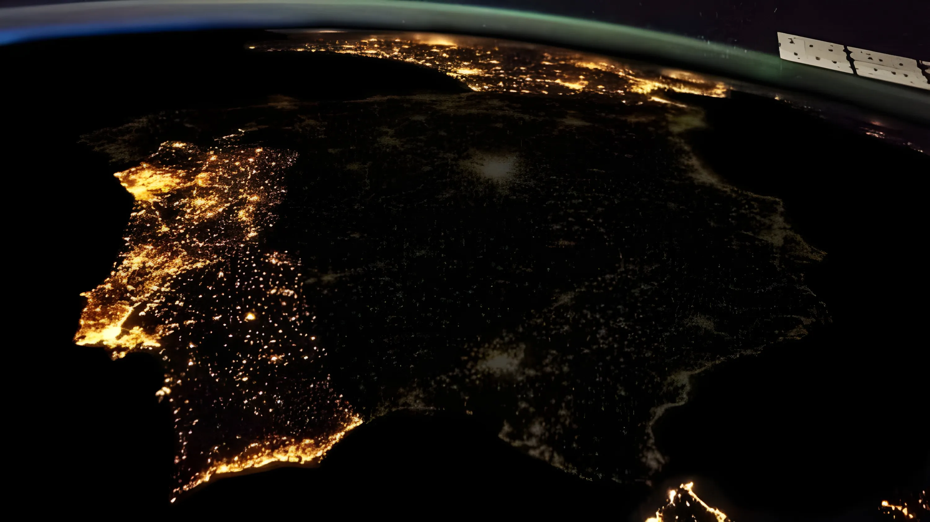 El territorio español de la península ibérica se quedó sin luz durante aquél día