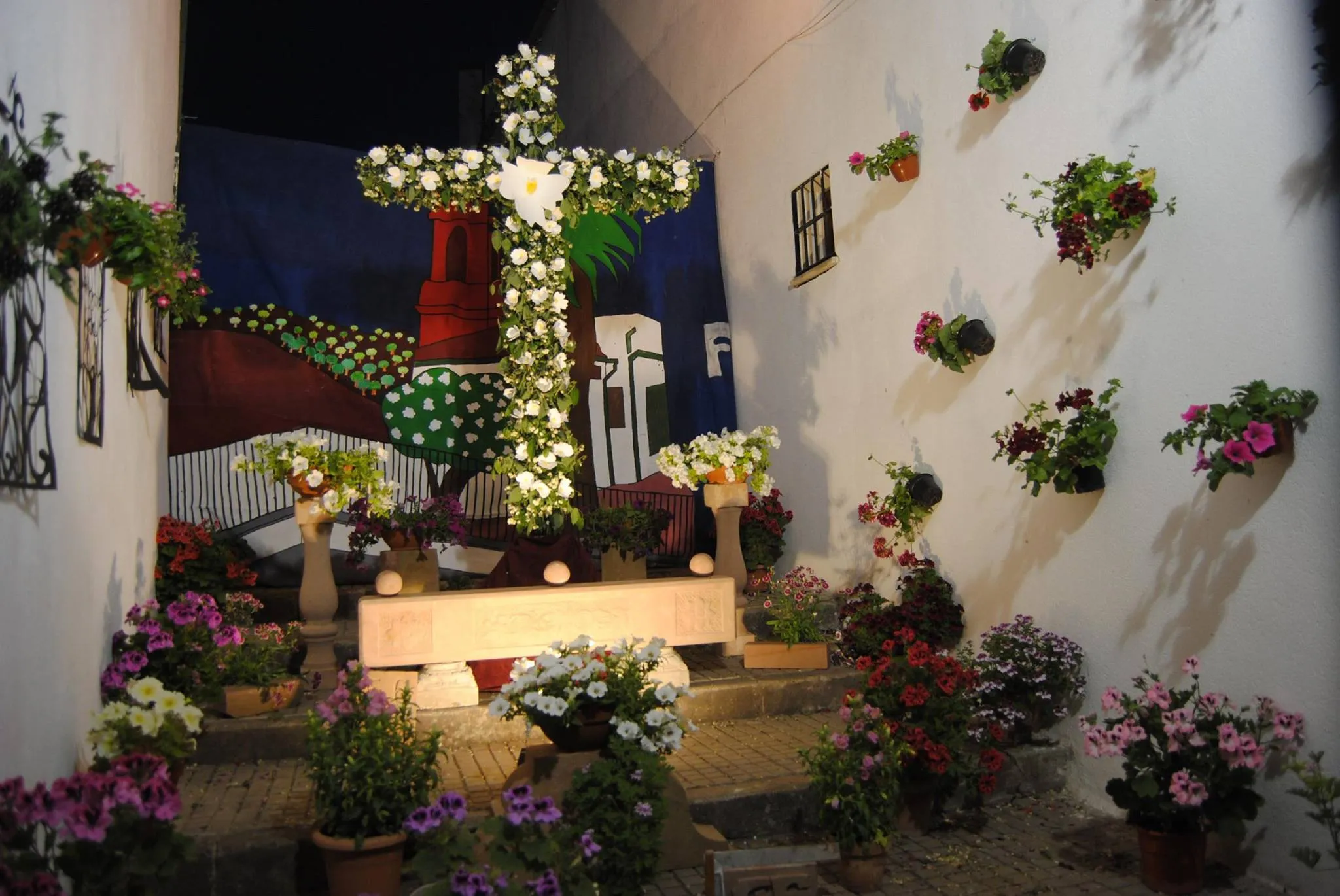 Una cruz de mayo en Montoro, en una edición anterior