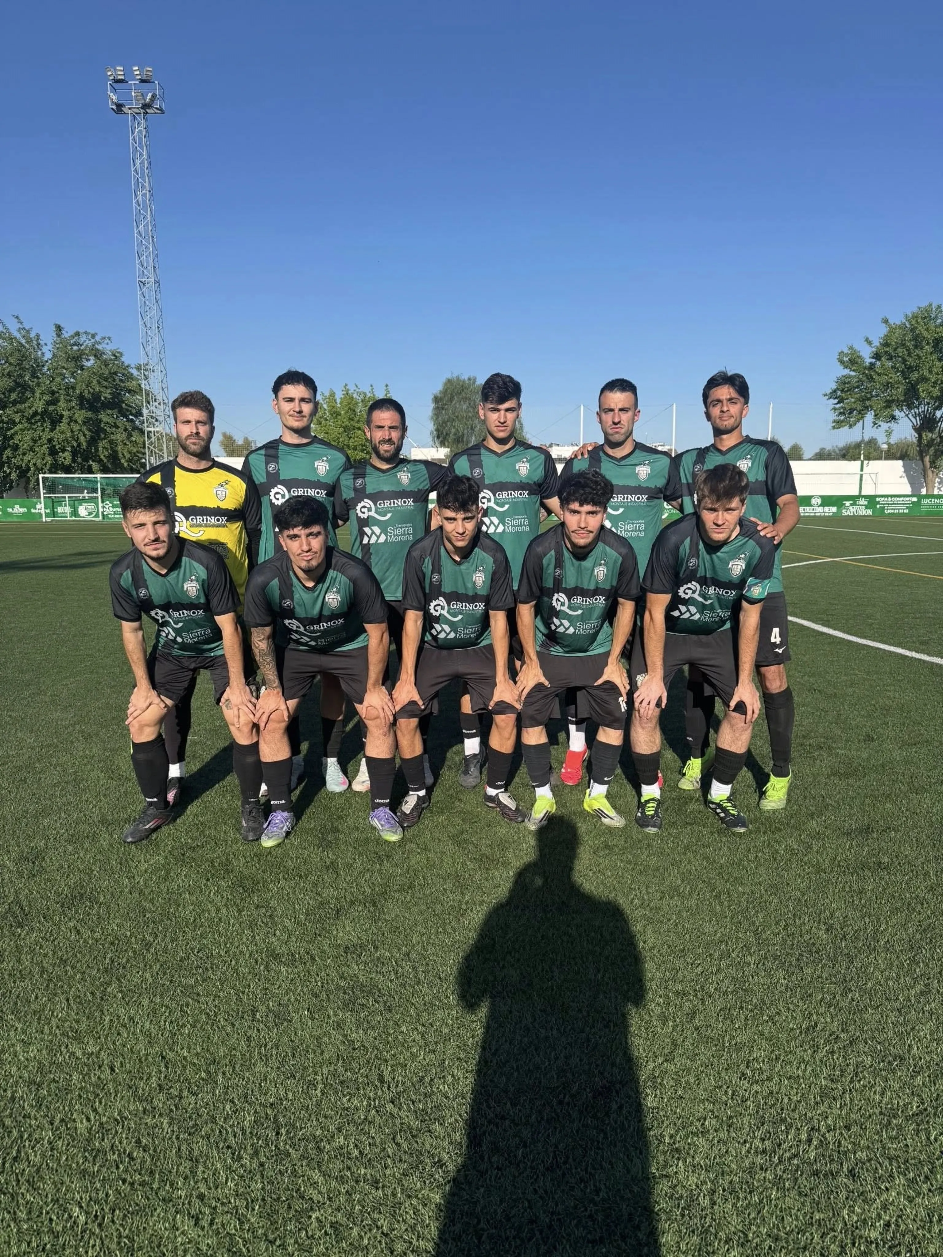 Formación inicial de la AD FB Bujalance en el último partido de liga regular