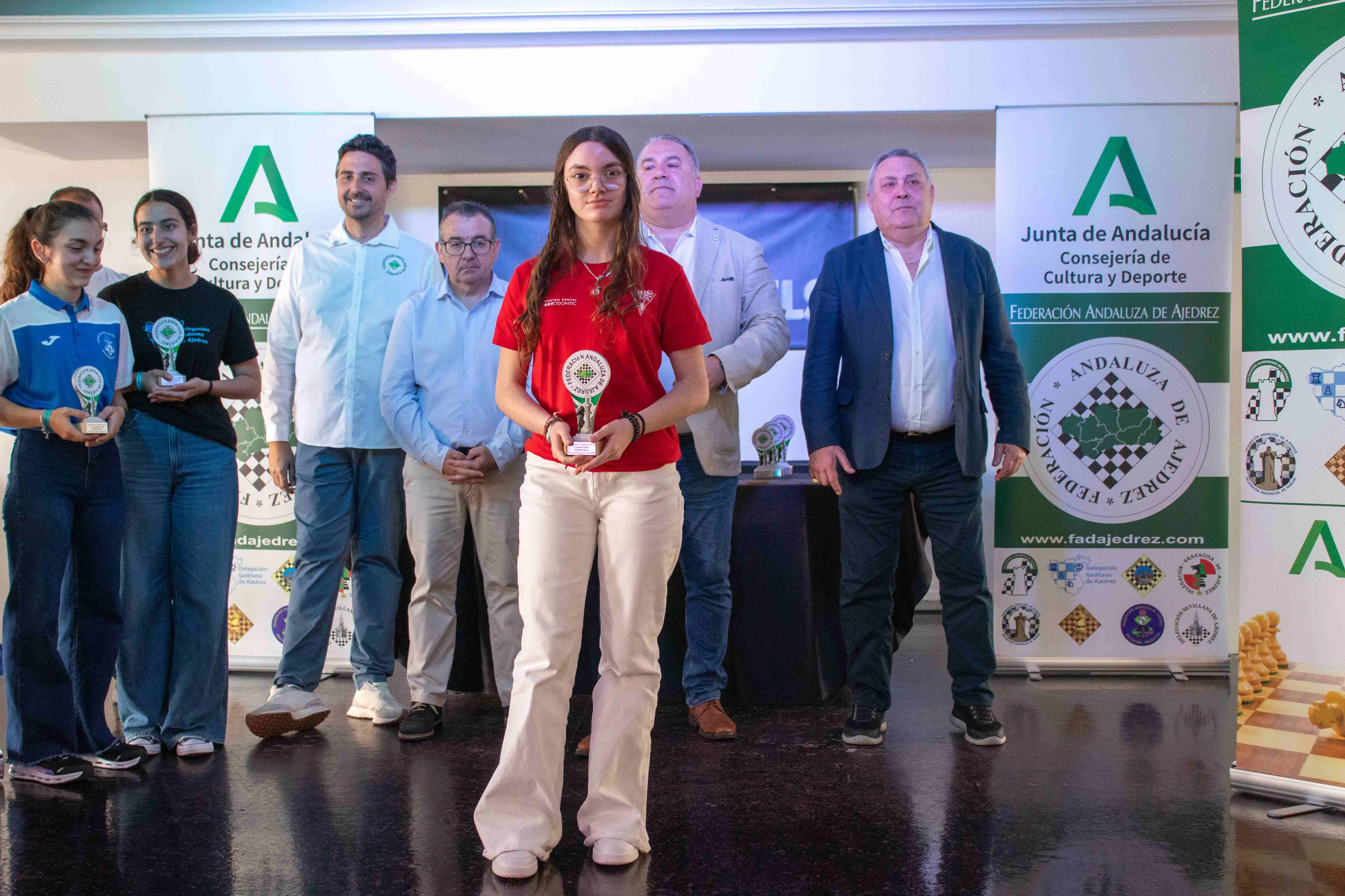 Laura Herrero Peña se proclamó Campeona de Andalucía Sub 16 Femenina. Foto: Federación Andaluza de Ajedrez