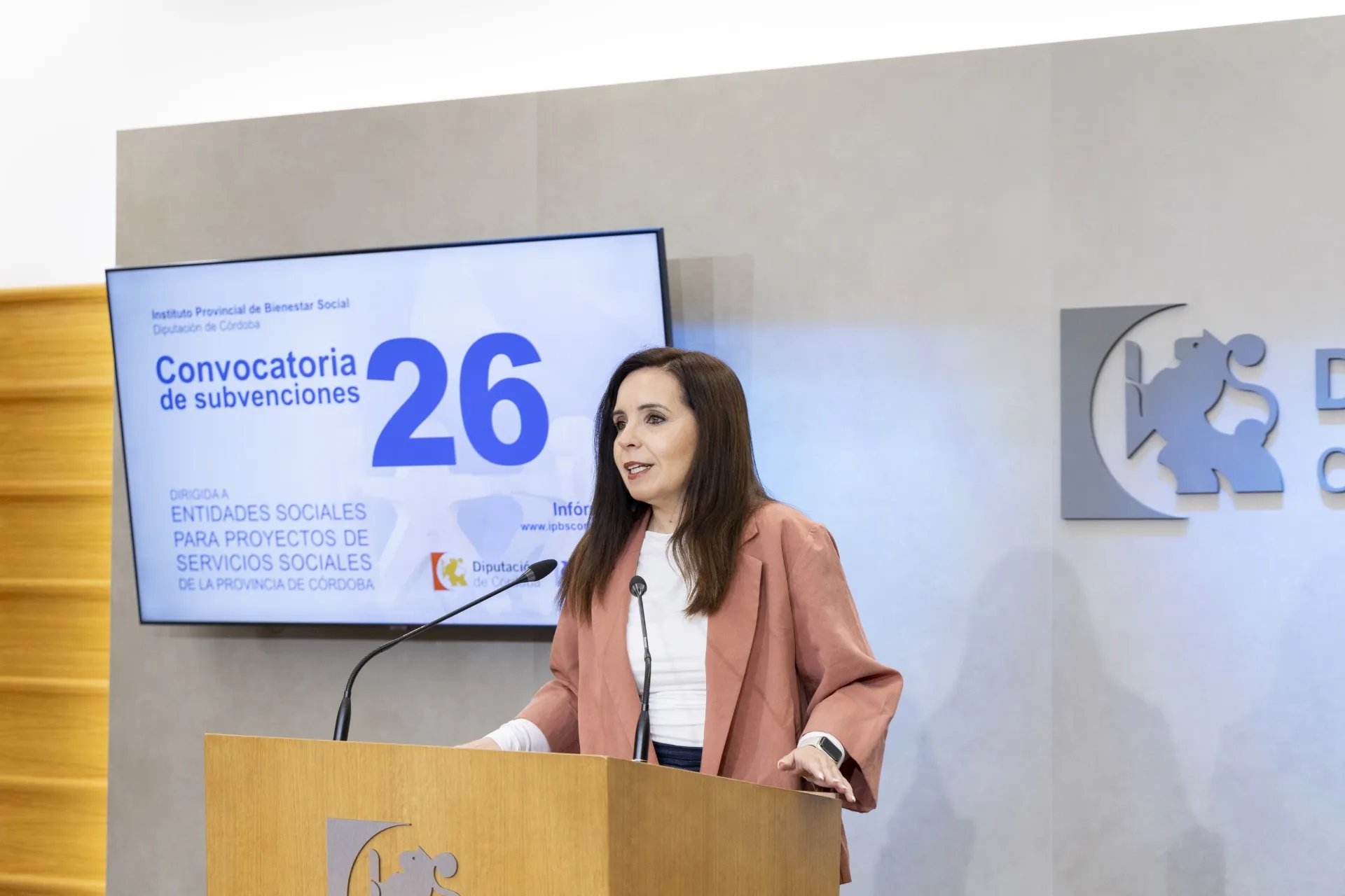 Irene Aguilera, delegada de Derechos Sociales de la Diputación de Córdoba. Foto: Diputación de Córdoba