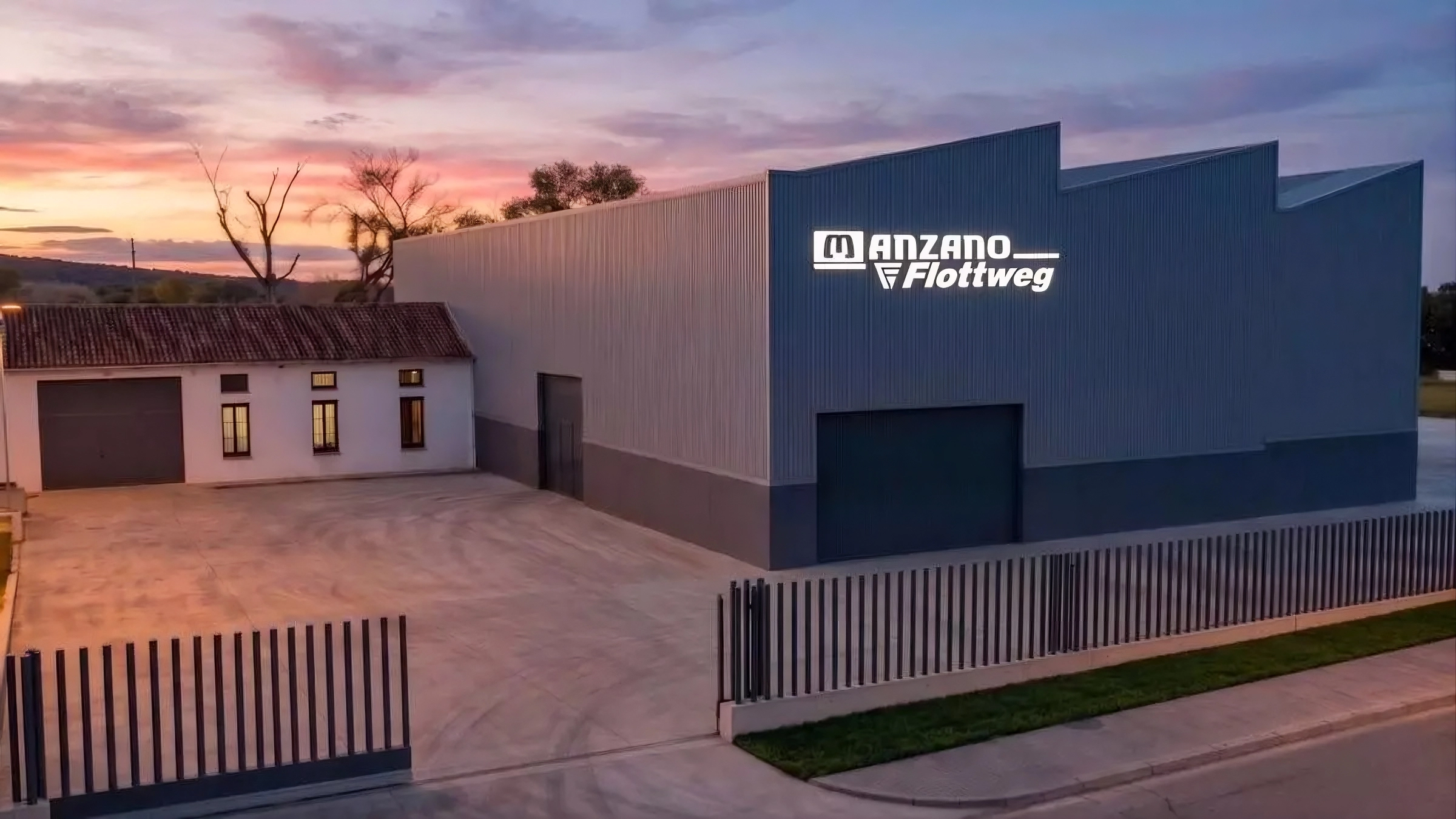 Vista del proyecto de reindustrialización de la sede de Calderería Manzano en Bujalance.