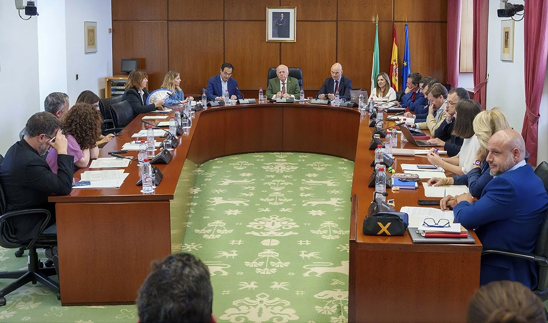 Reunión de la Diputación Permanente del Parlamento de Andalucía.