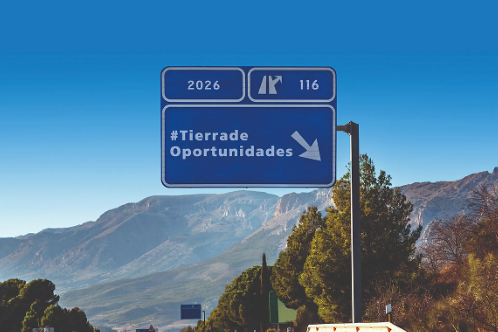 Emblema de "Tierra de Oportunidades"