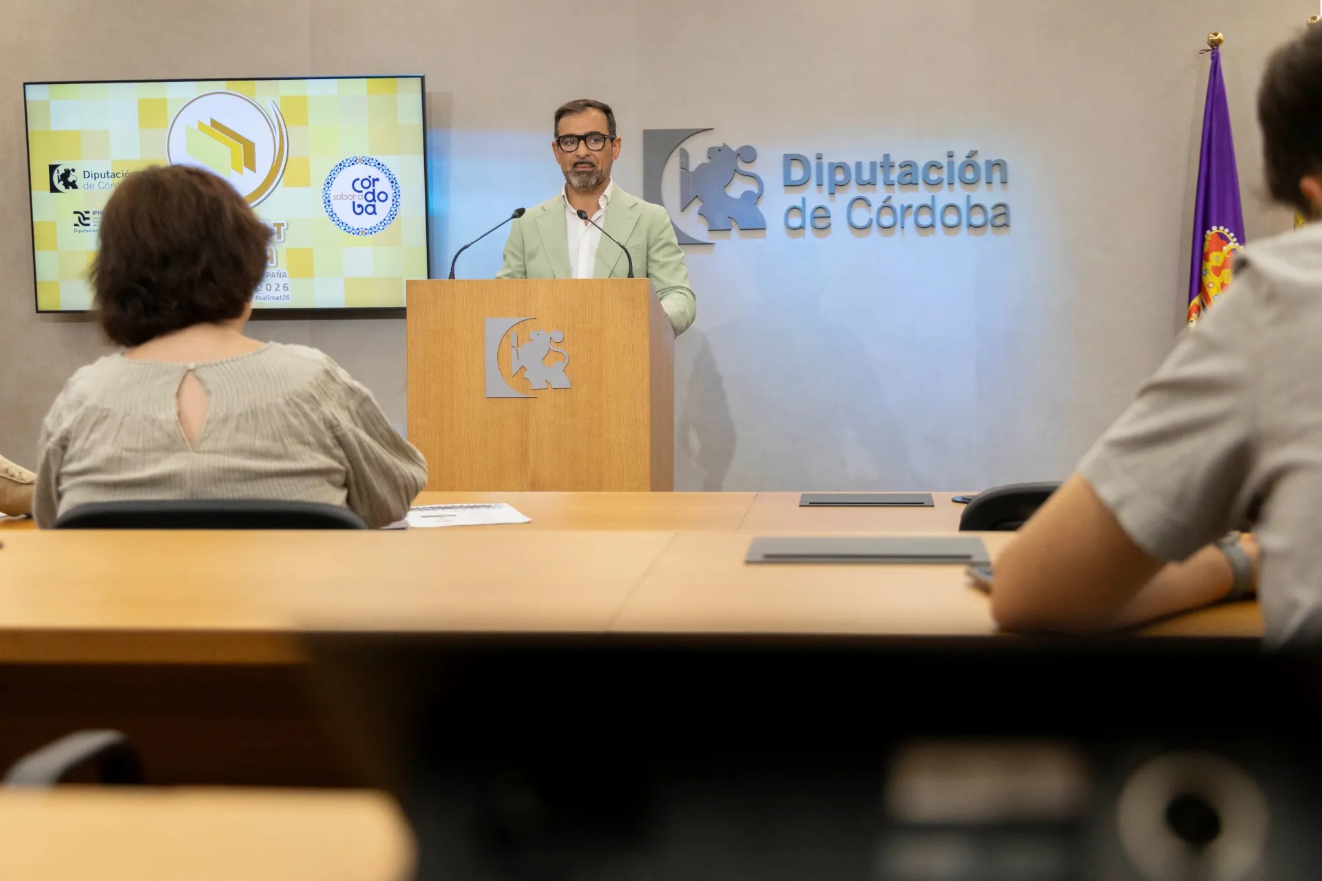 Delegado de Desarrollo Económico de la Diputación, Félix Romero, en rueda de prensa.