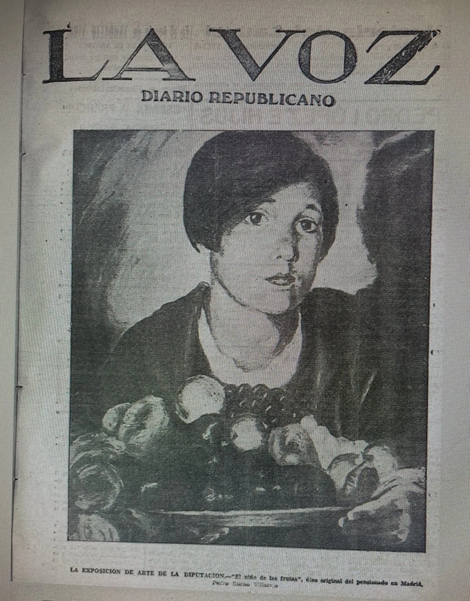 Ilustración del pintor villarrense Pedro Bueno en La Voz