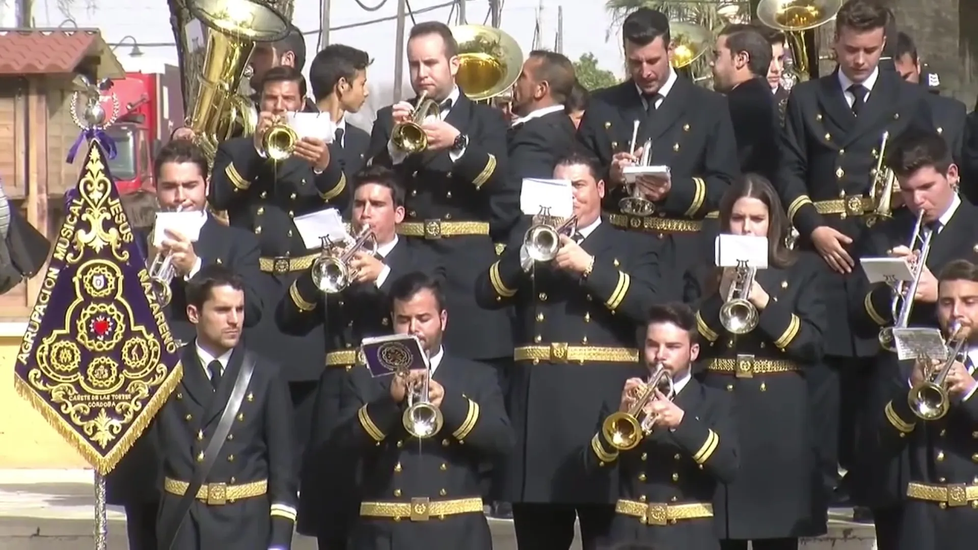Desaparecida agrupación musical de Cañete de las Torres, en una actuación del año 2016.